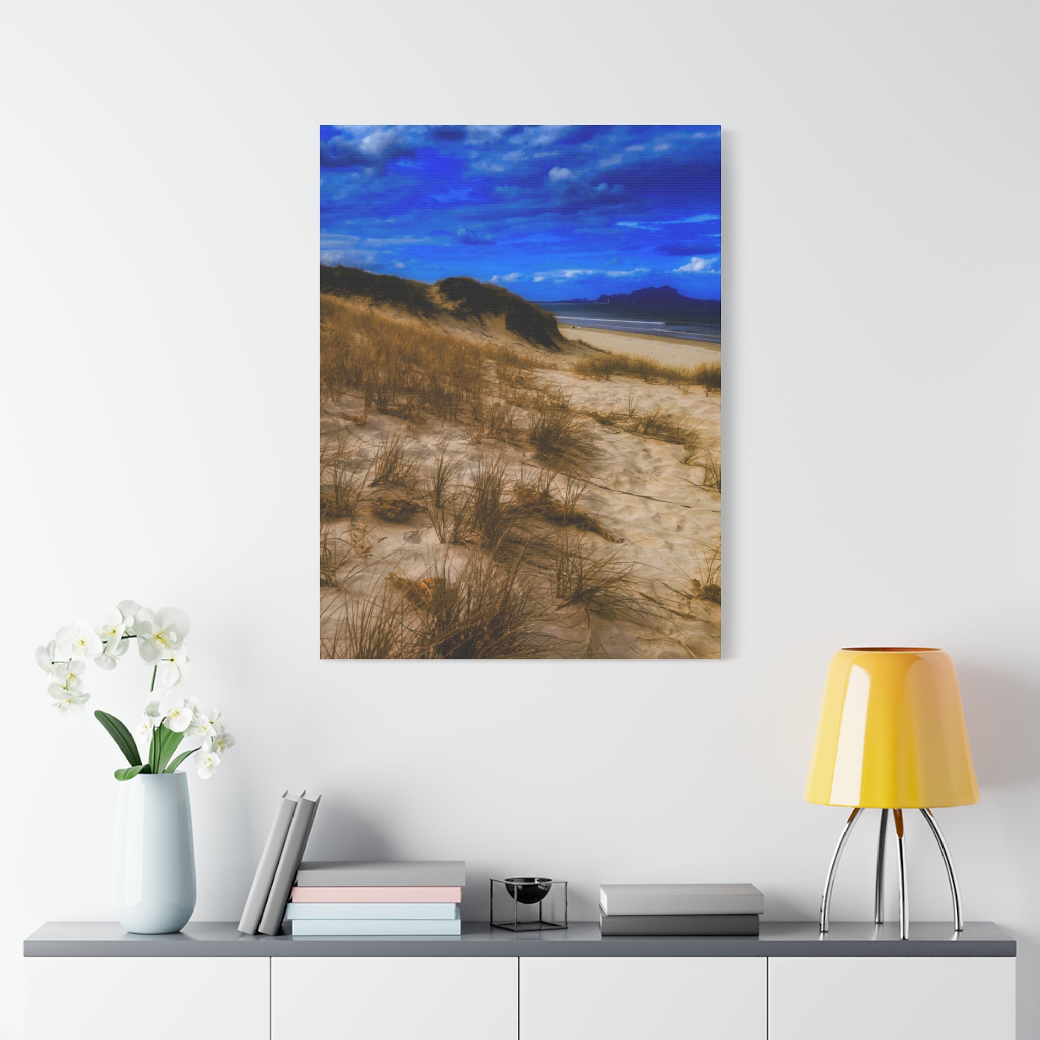 Beach Dunes Canvas Wall Art — Coastal Landscape Canvas Print