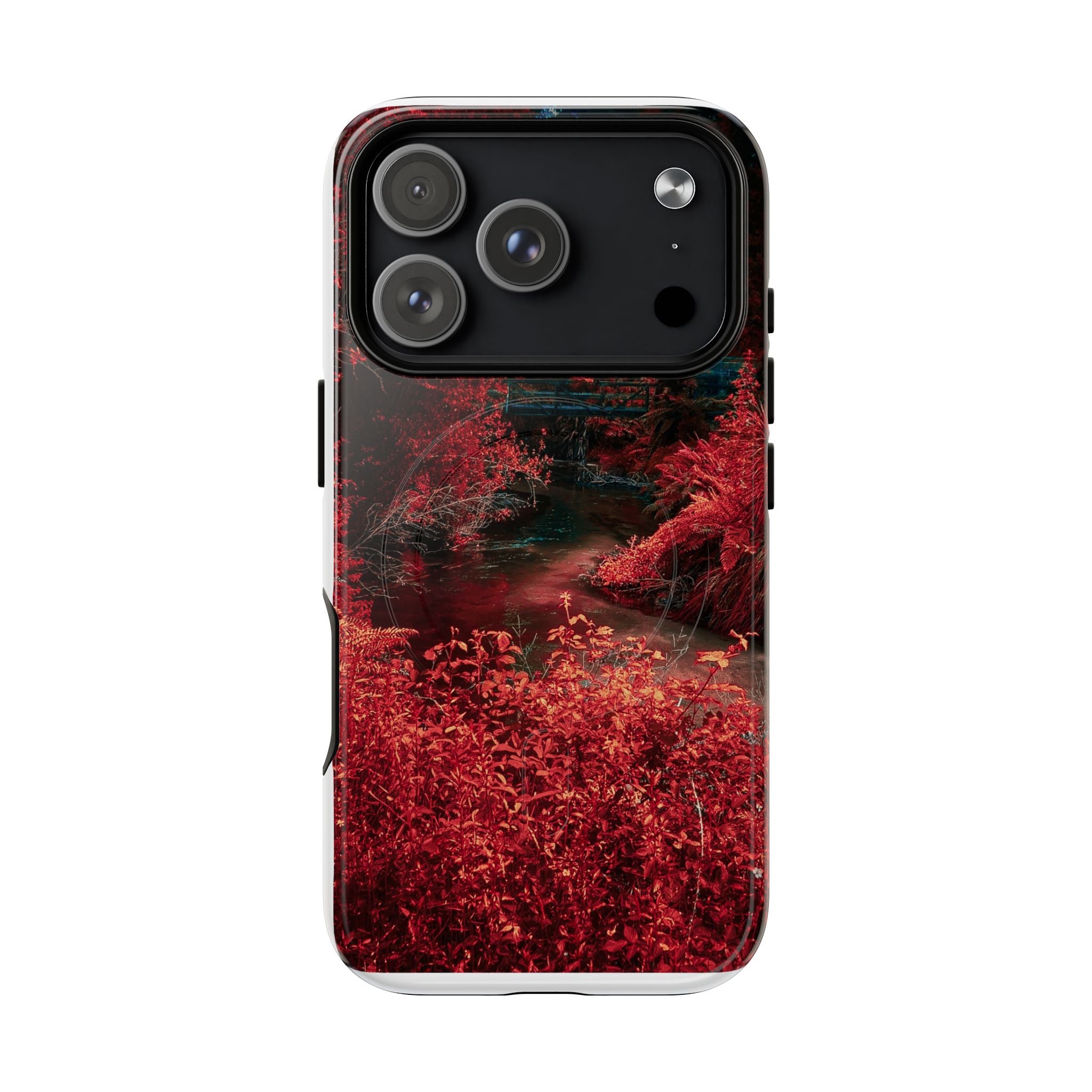 MagSafe Tough Case — Red Forest Abstract Magnetic Phone Cover