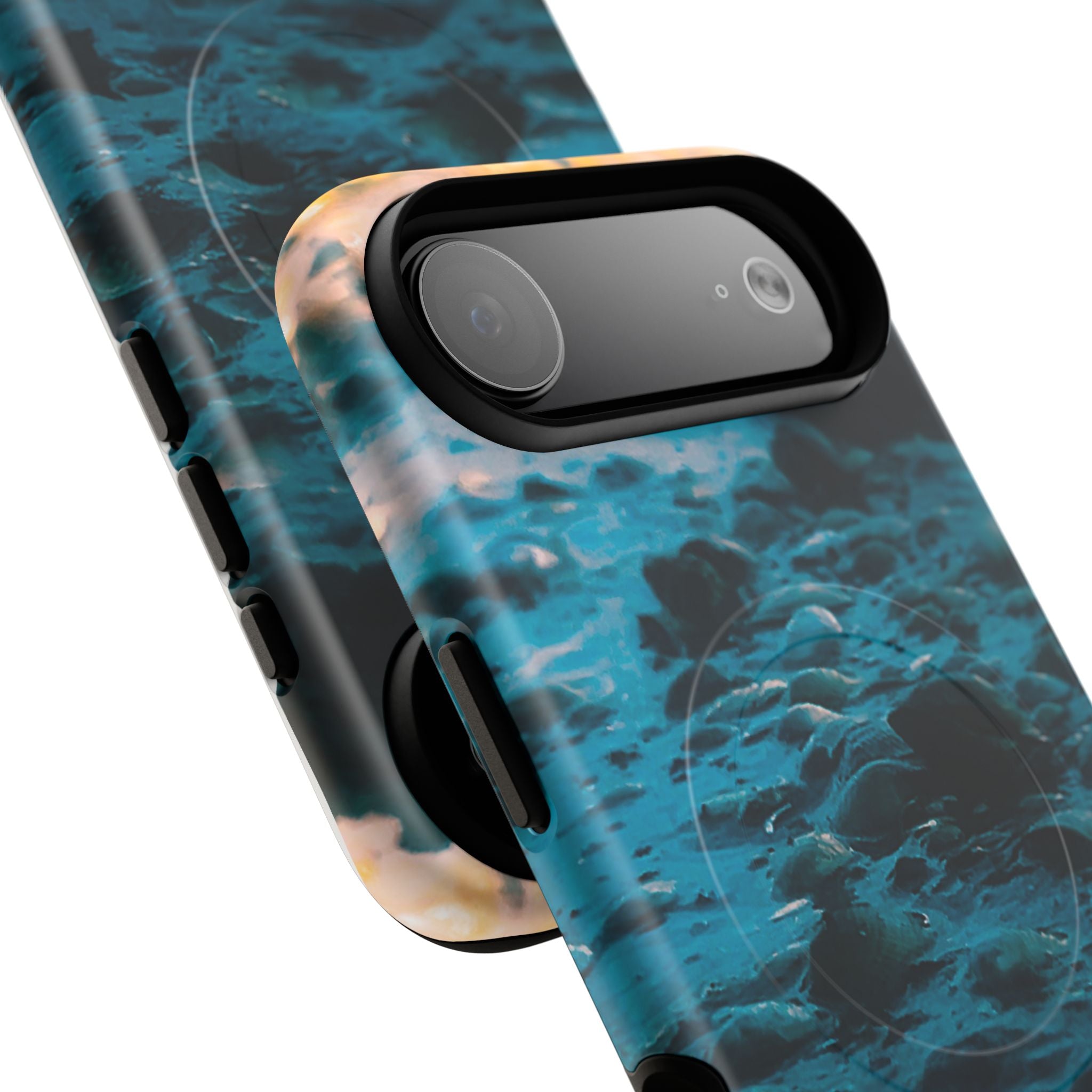 Ocean Waves Tough Magnetic Phone Case — Protective MagSafe-Compatible Sea Print