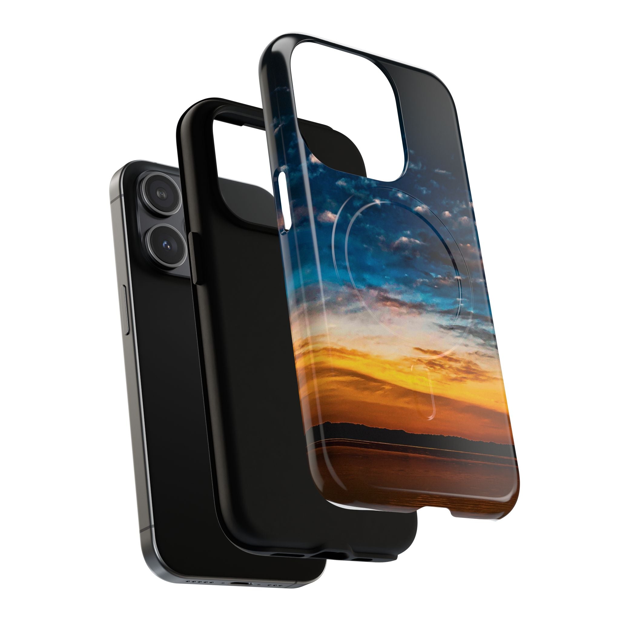 Sunset Horizon Magnetic Phone Case — IPhone 13 and above-Tough Protective Cover
