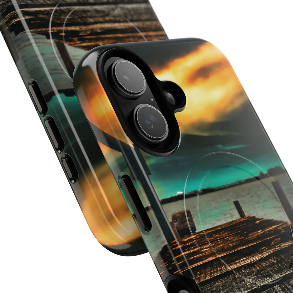 Tough Magnetic Case — 'Te Toro New Zealand Wharf' Magnetic Phone Cover