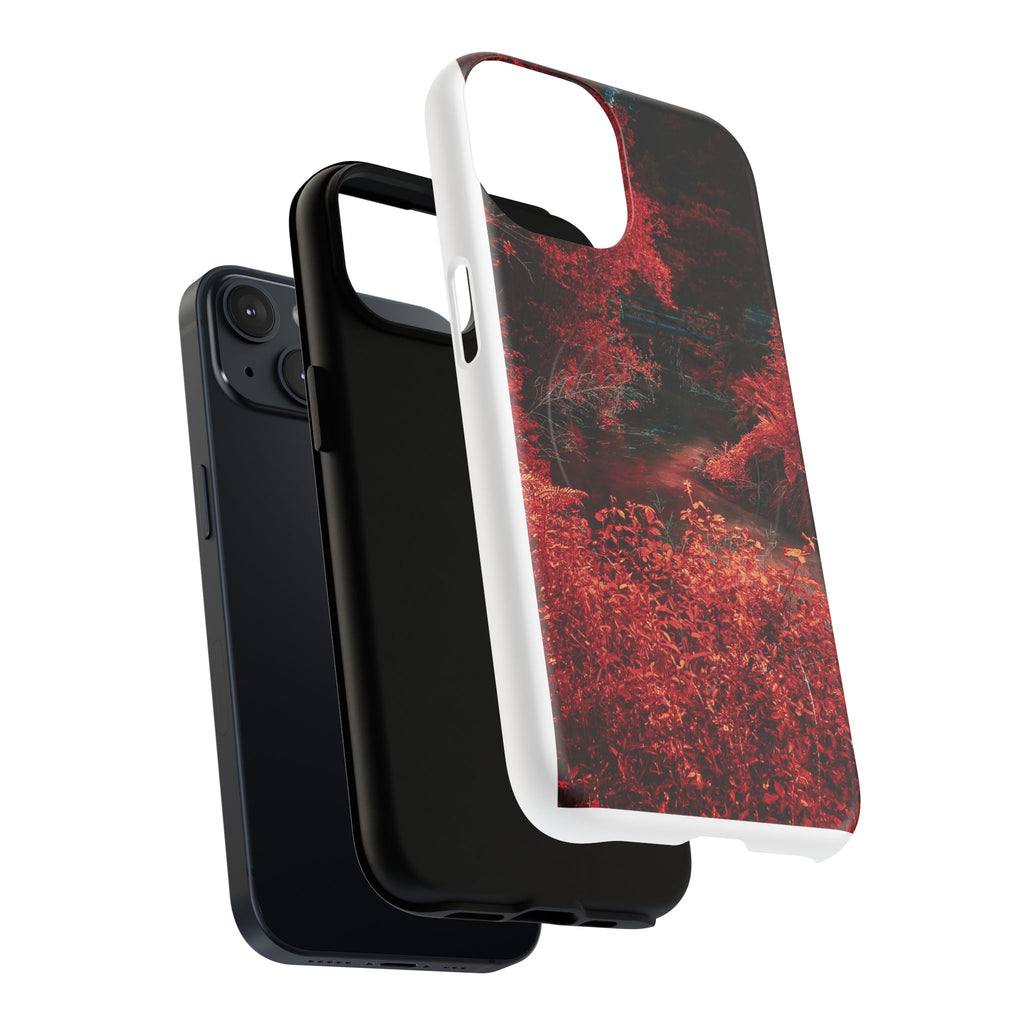 MagSafe Tough Case — Red Forest Abstract Magnetic Phone Cover