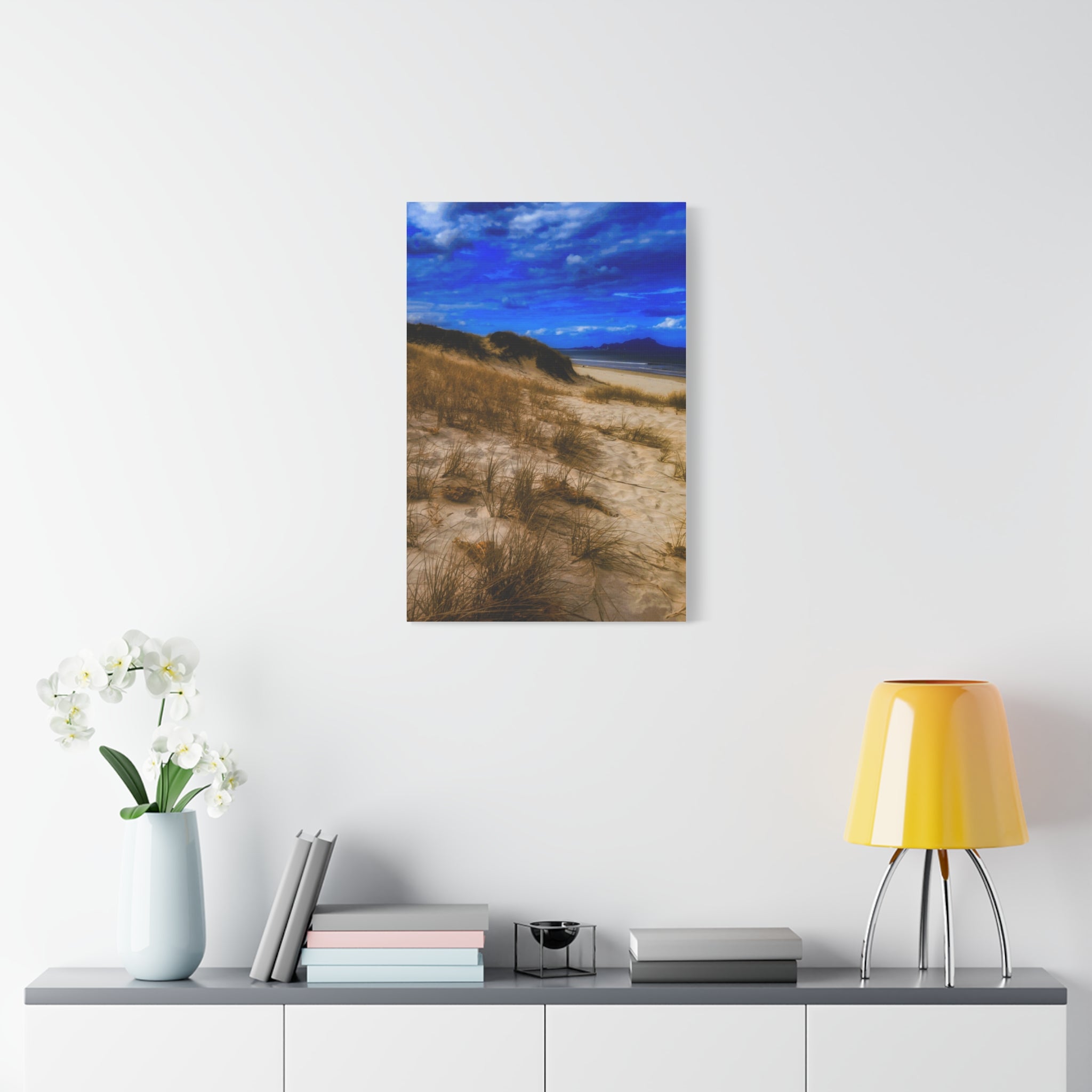 Beach Dunes Canvas Wall Art — Coastal Landscape Canvas Print
