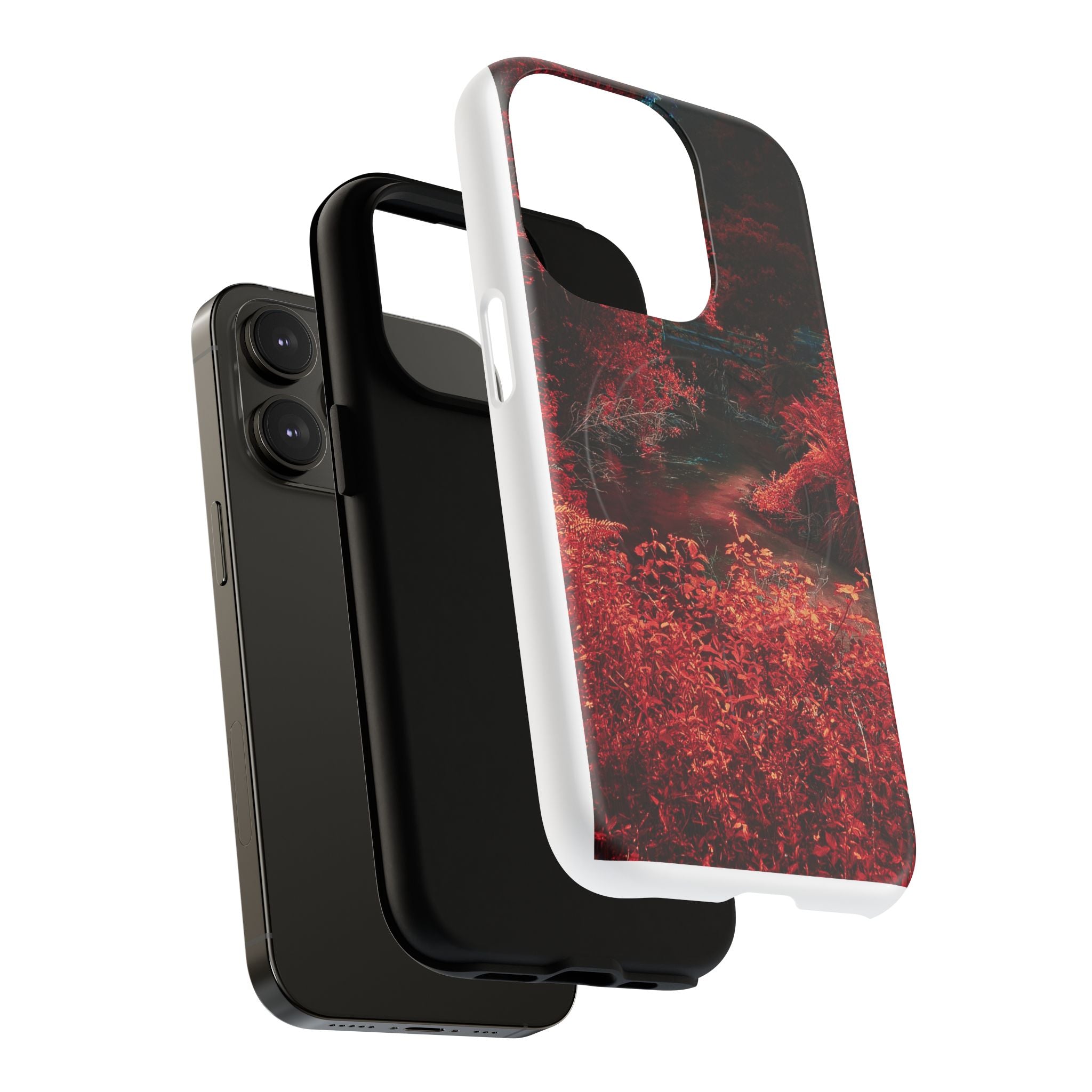 MagSafe Tough Case — Red Forest Abstract Magnetic Phone Cover