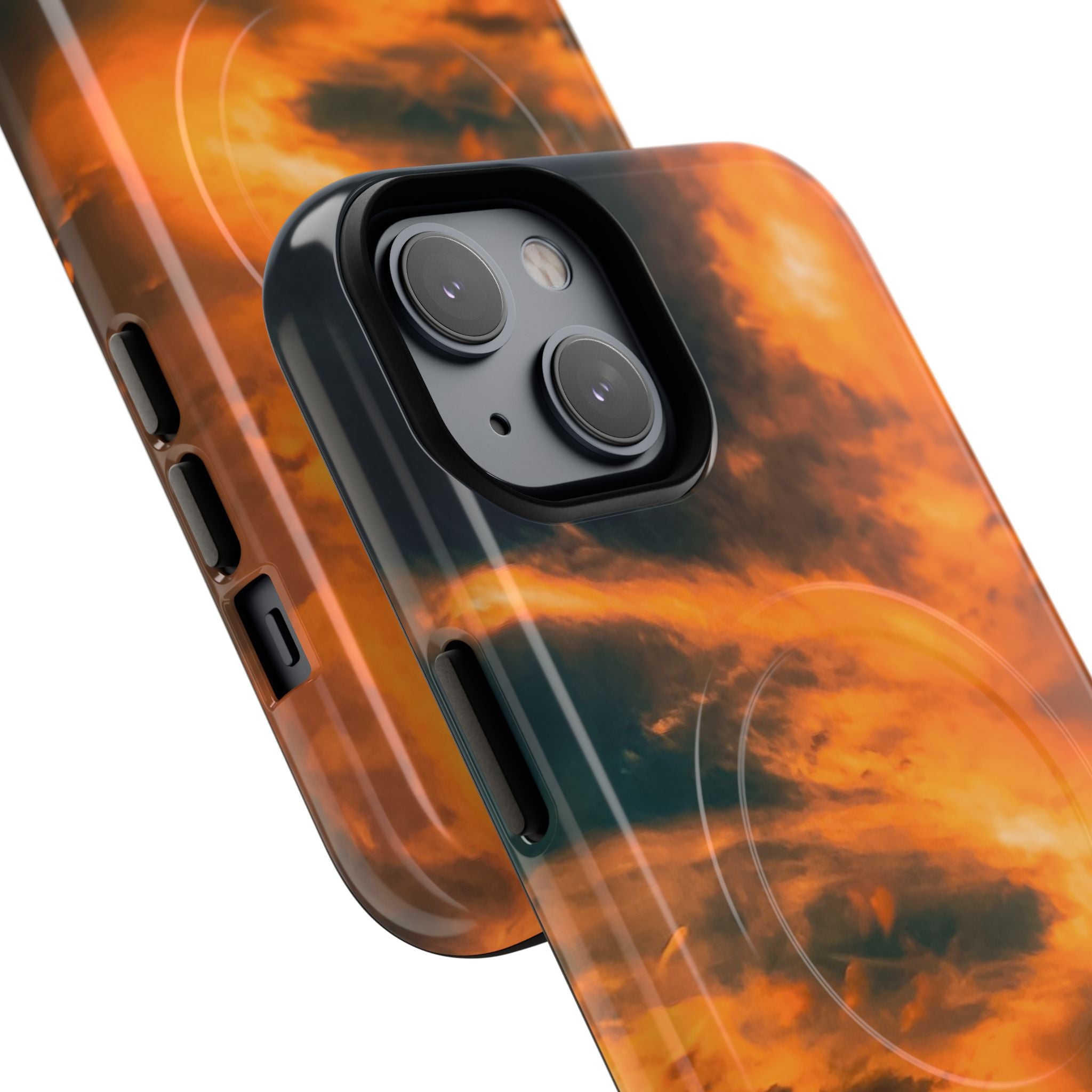 New Zealand Angel Clouds Golden Magnetic Phone Case