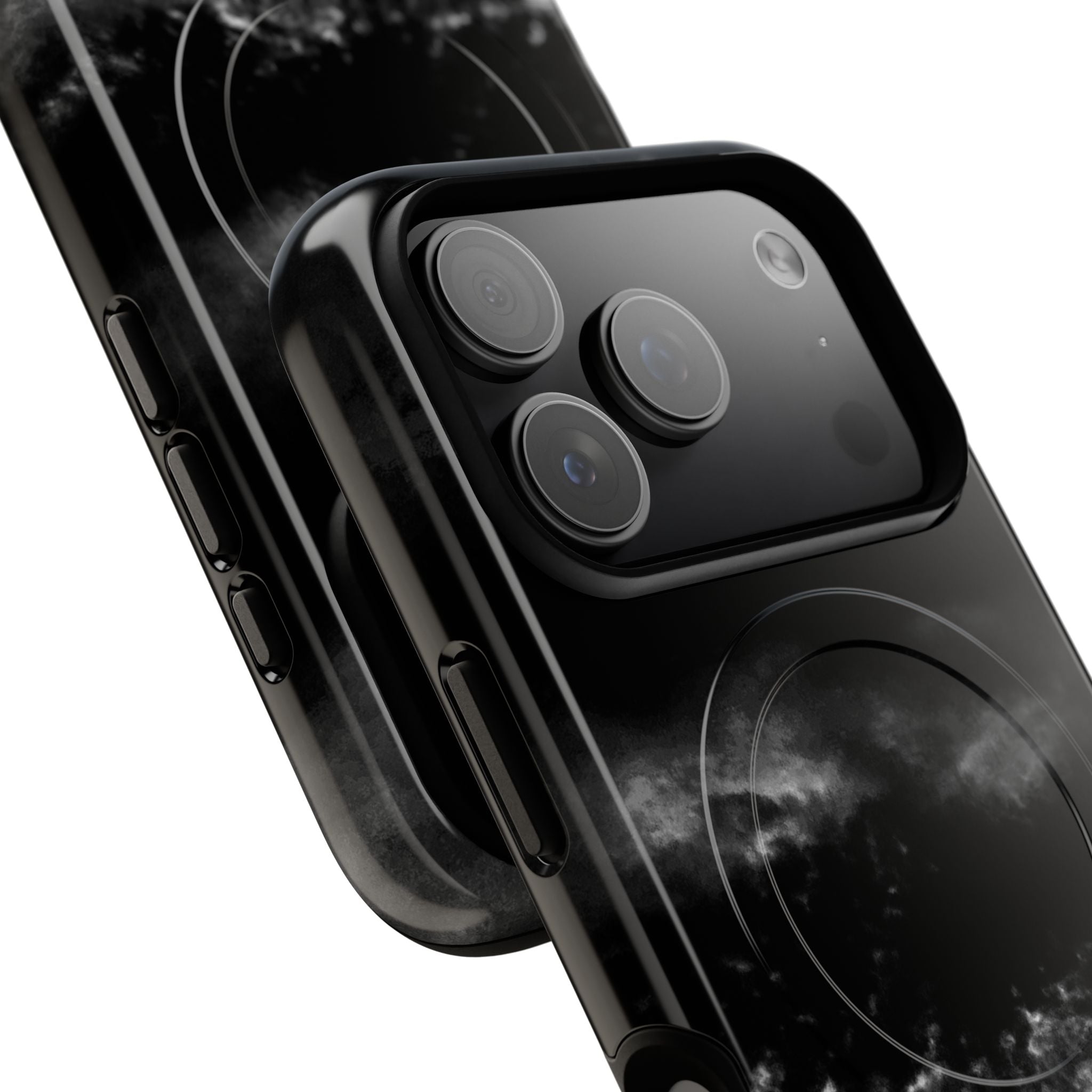 MagSafe Phone Case — Black Storm Cloud Design