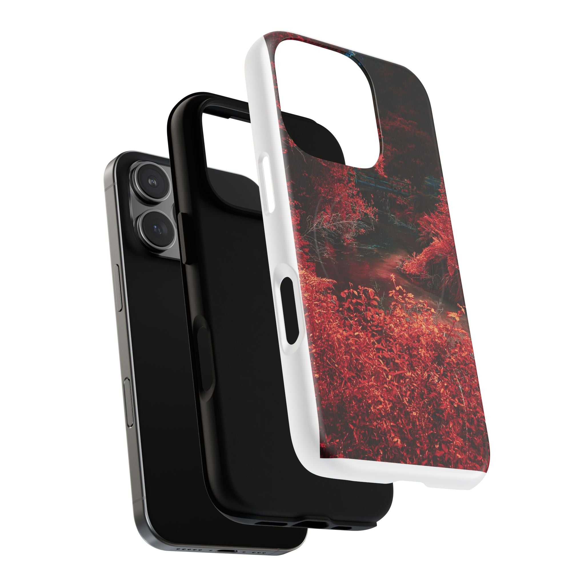 MagSafe Tough Case — Red Forest Abstract Magnetic Phone Cover