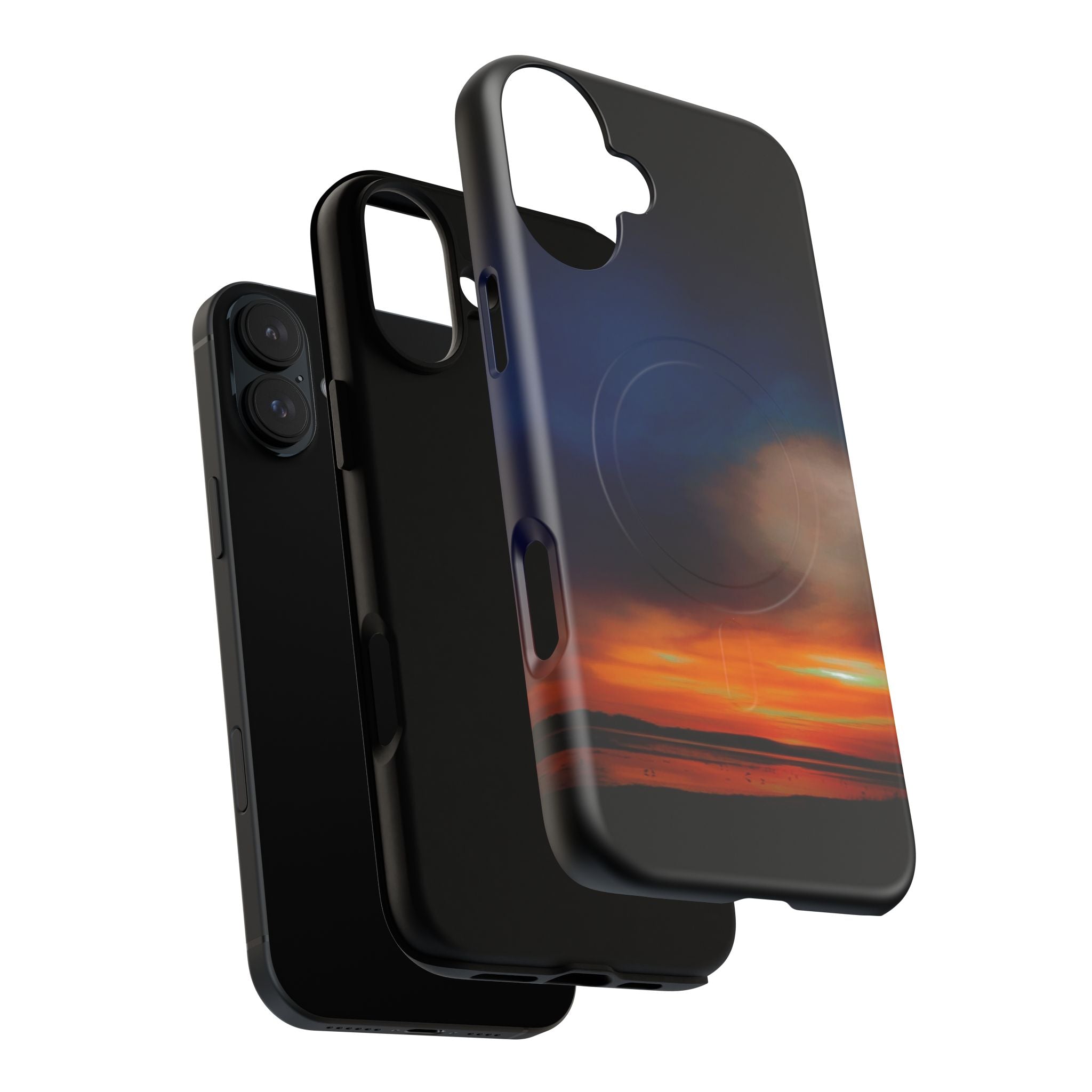 Mangawhai Sunset Magnetic Phone Case — New Zealand Coastal Sunset Design