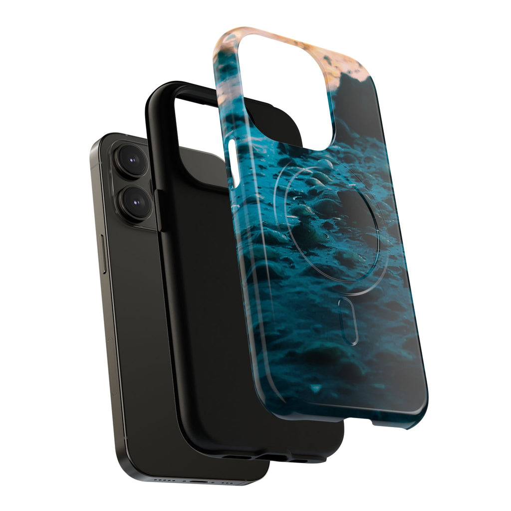 Ocean Waves Tough Magnetic Phone Case — Protective MagSafe-Compatible Sea Print