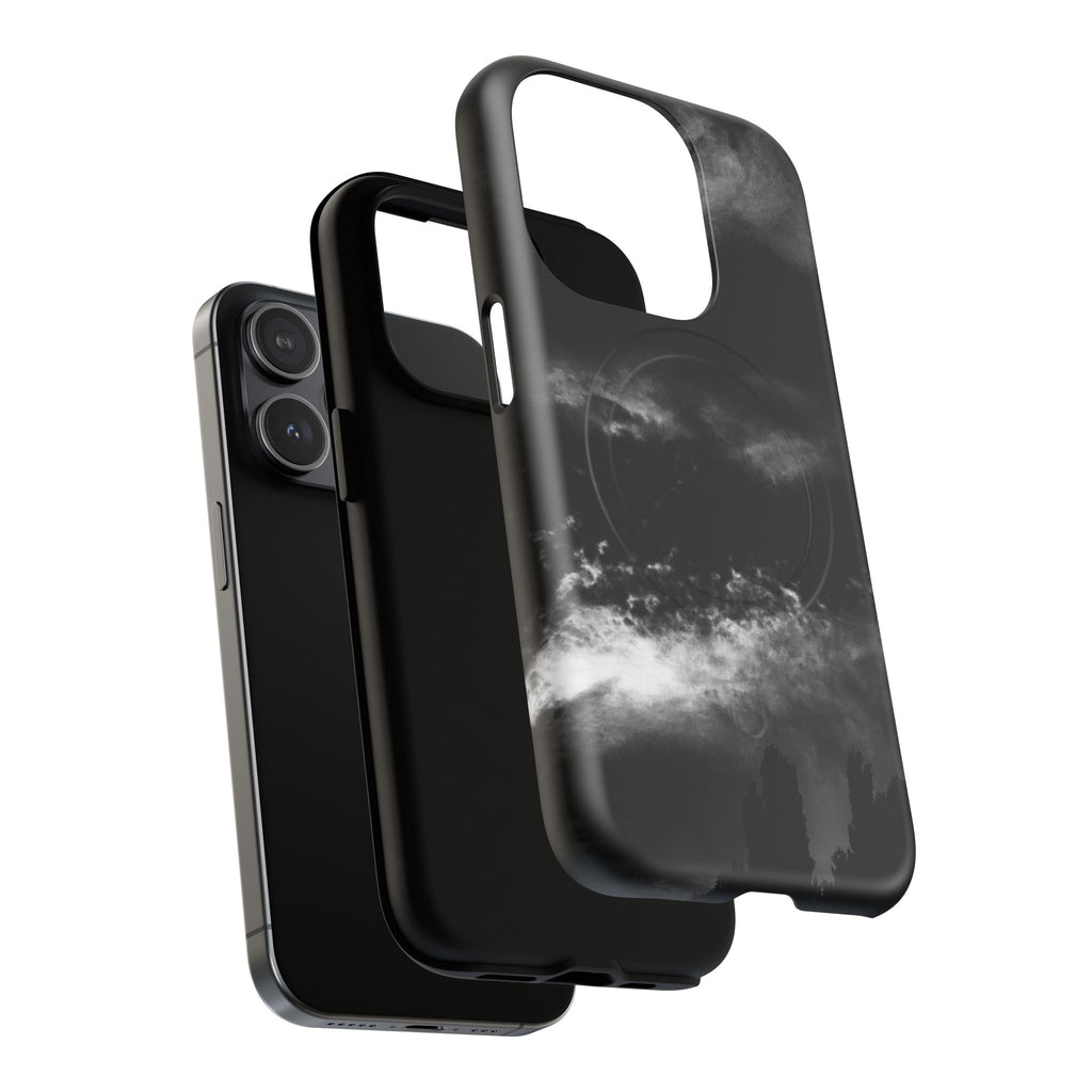 MagSafe Phone Case — Black Storm Cloud Design