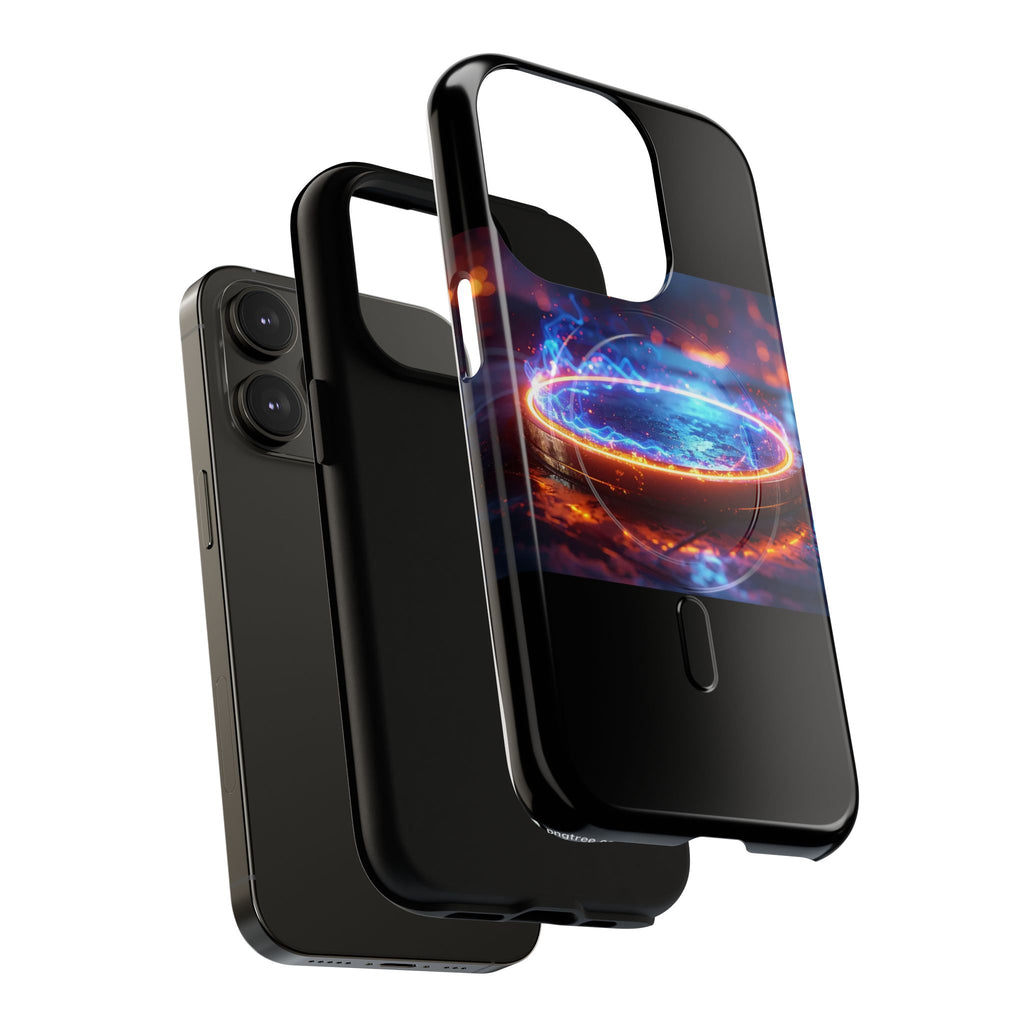 Phone Case - Magnetic Tough Case with Fiery Energy Portal Design