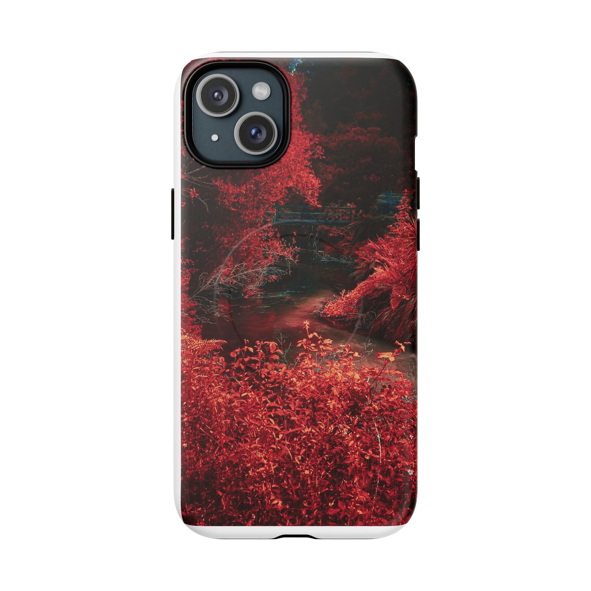MagSafe Tough Case — Red Forest Abstract Magnetic Phone Cover