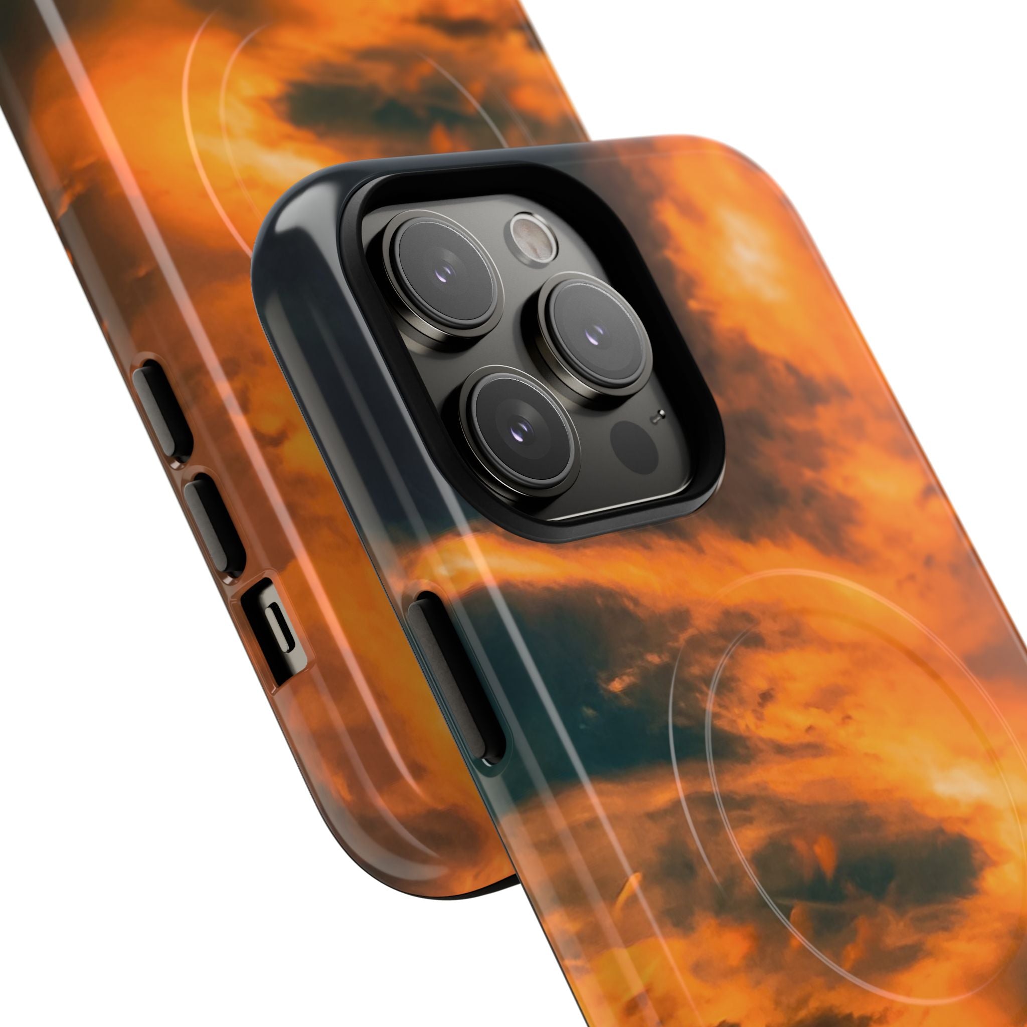 New Zealand Angel Clouds Golden Magnetic Phone Case