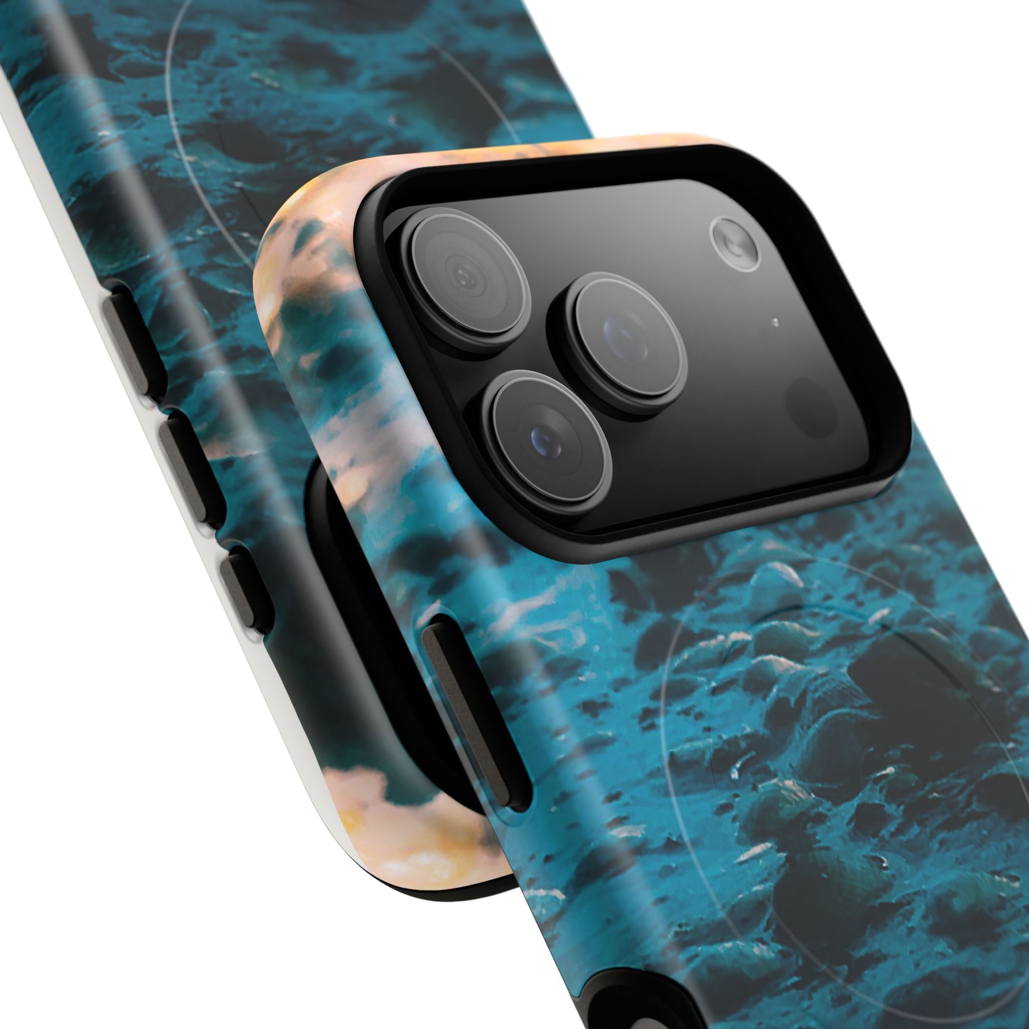 Ocean Waves Tough Magnetic Phone Case — Protective MagSafe-Compatible Sea Print