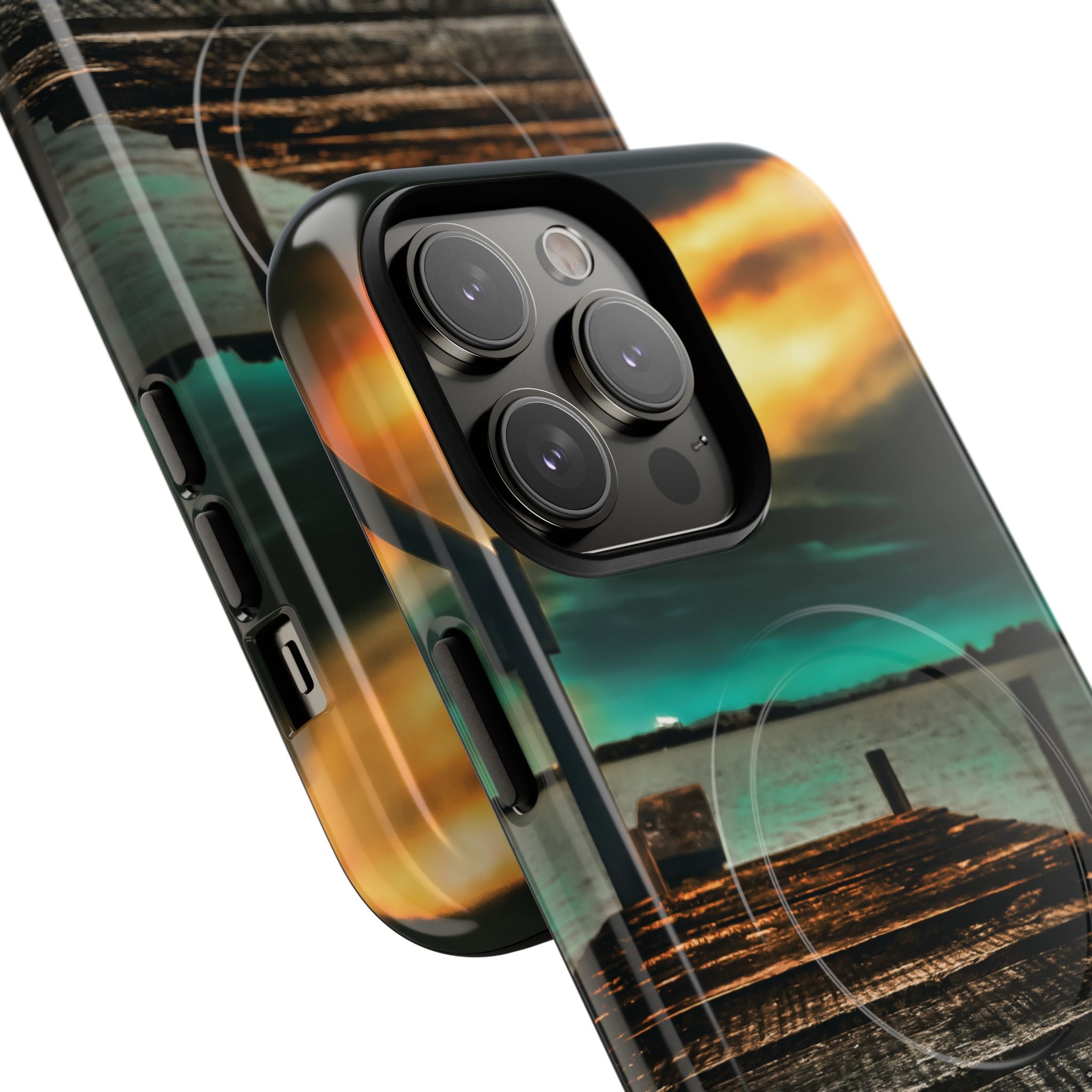 Tough Magnetic Case — 'Te Toro New Zealand Wharf' Magnetic Phone Cover