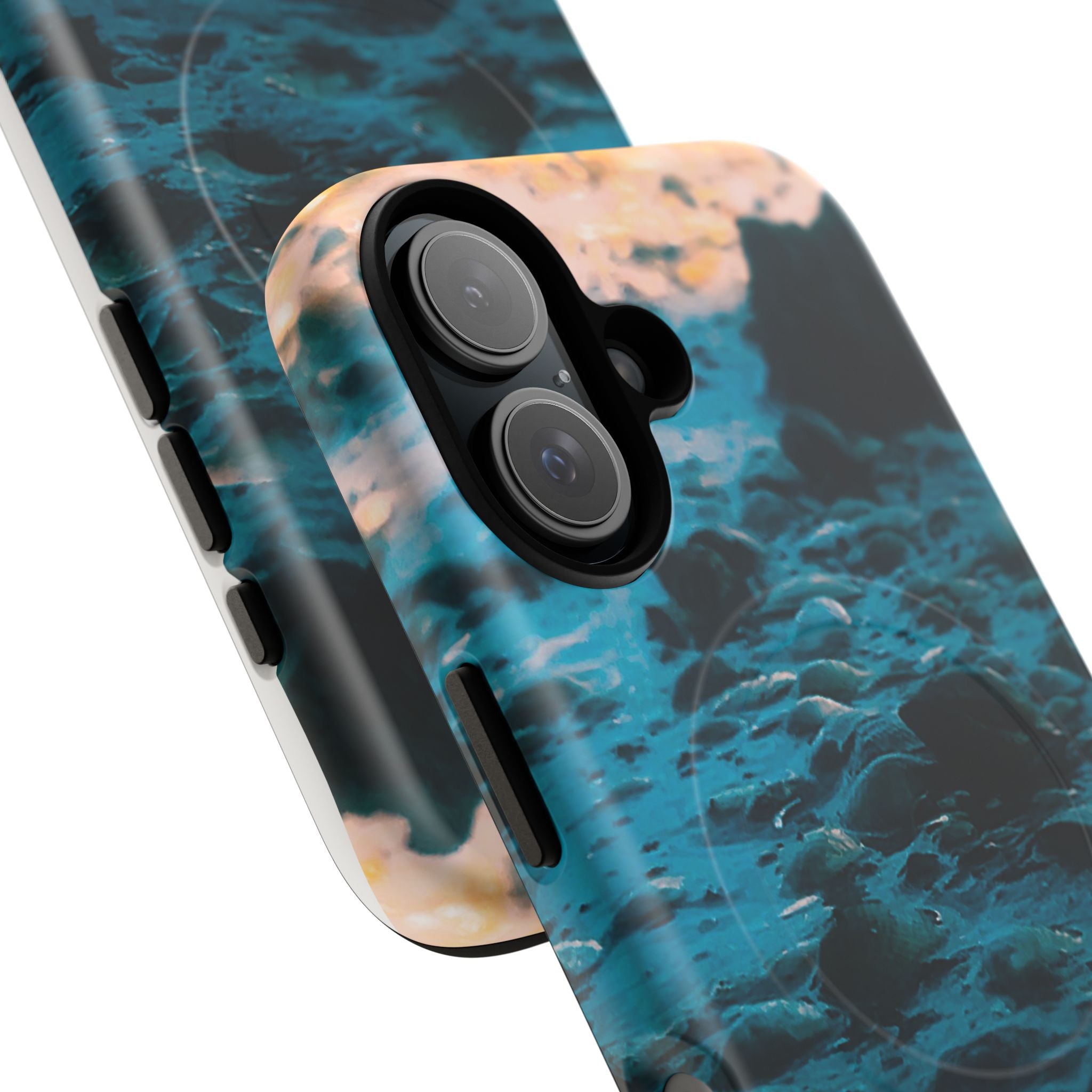 Ocean Waves Tough Magnetic Phone Case — Protective MagSafe-Compatible Sea Print