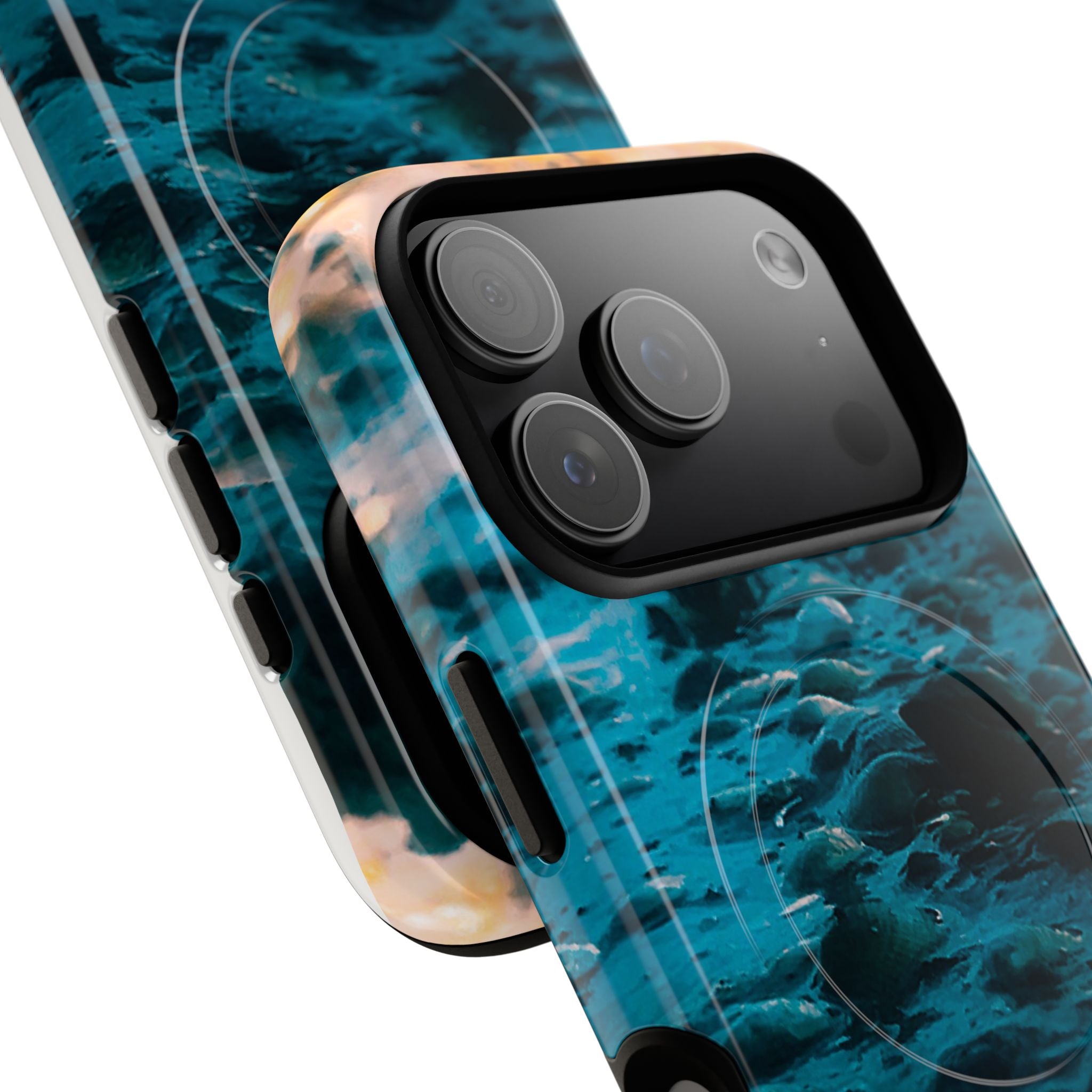 Ocean Waves Tough Magnetic Phone Case — Protective MagSafe-Compatible Sea Print