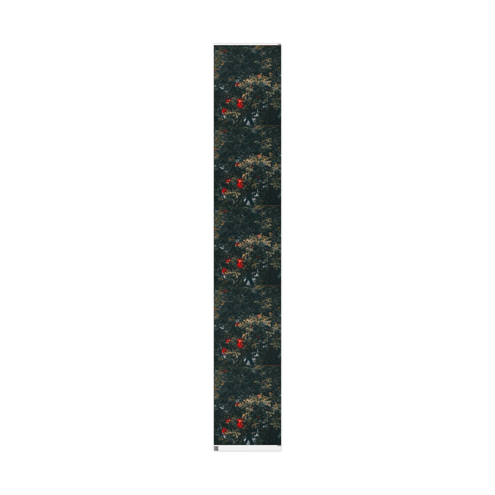 Wrapping Paper — Dark Floral Pōhutukawa Pattern Gift Wrap
