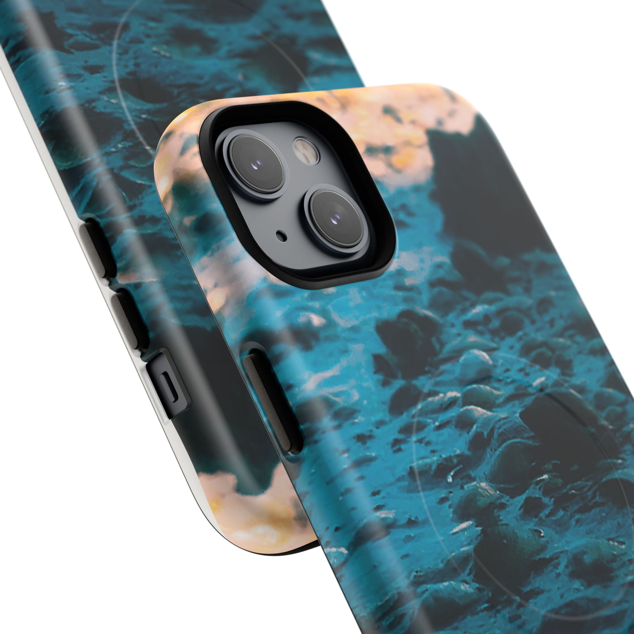 Ocean Waves Tough Magnetic Phone Case — Protective MagSafe-Compatible Sea Print