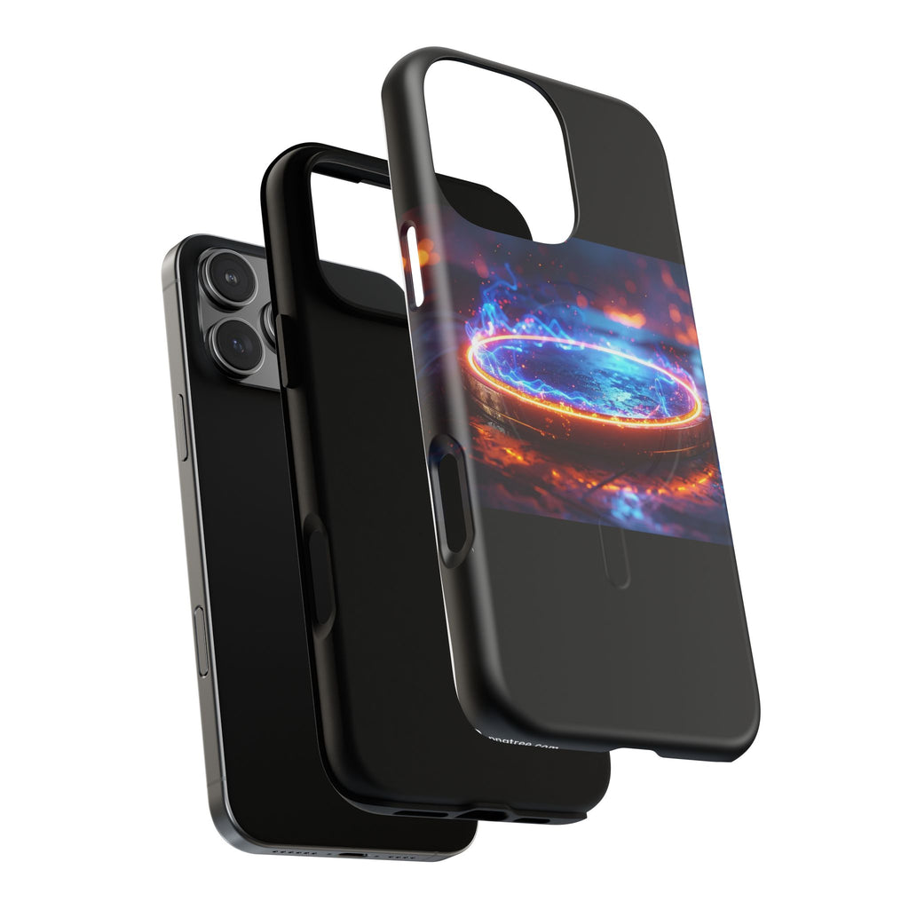 Phone Case - Magnetic Tough Case with Fiery Energy Portal Design