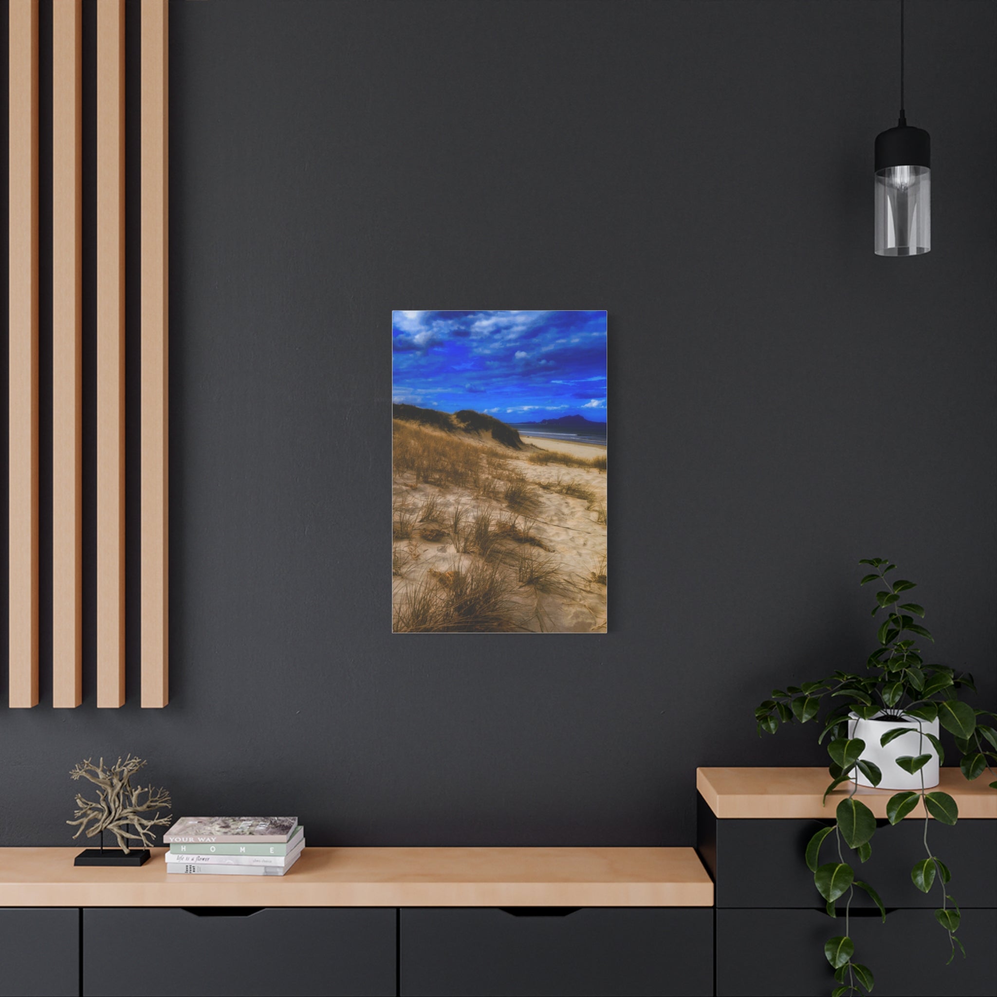 Beach Dunes Canvas Wall Art — Coastal Landscape Canvas Print