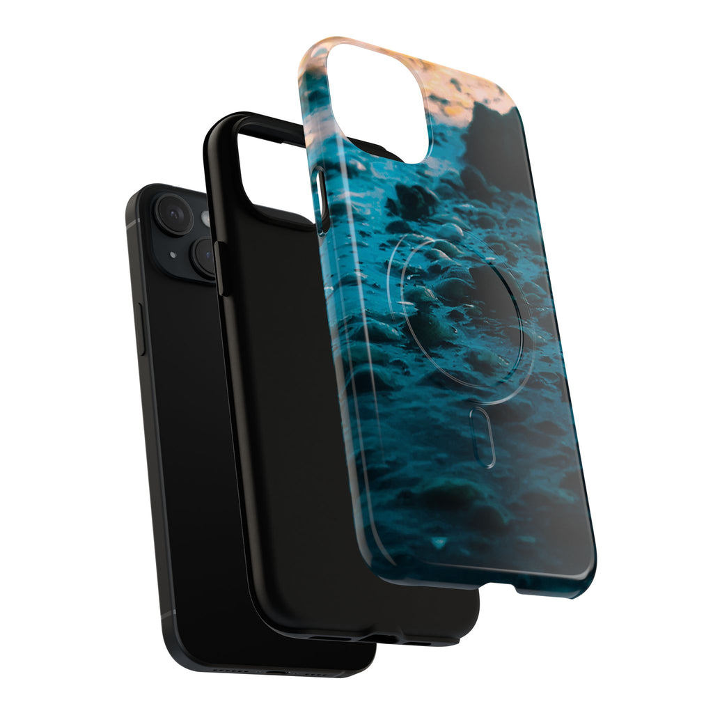 Ocean Waves Tough Magnetic Phone Case — Protective MagSafe-Compatible Sea Print