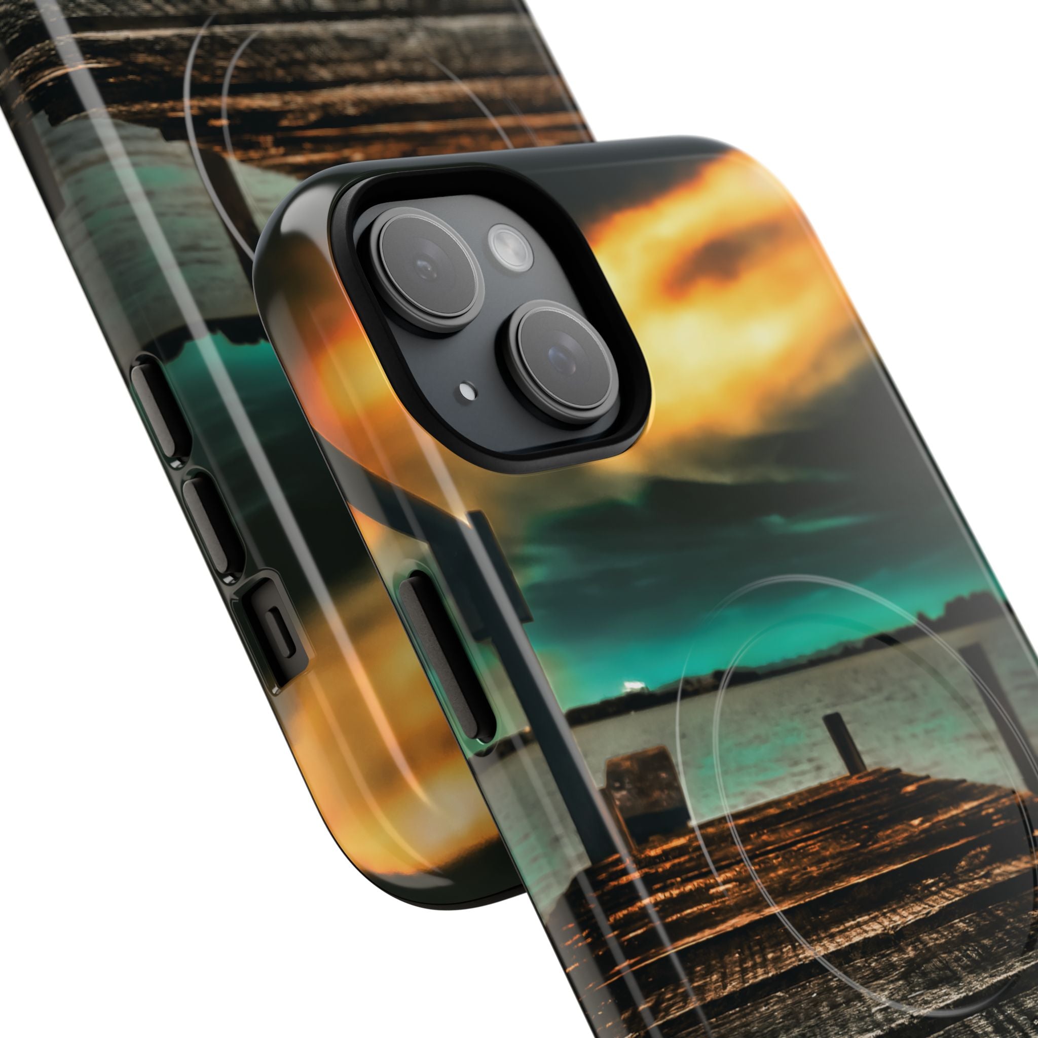 Tough Magnetic Case — 'Te Toro New Zealand Wharf' Magnetic Phone Cover