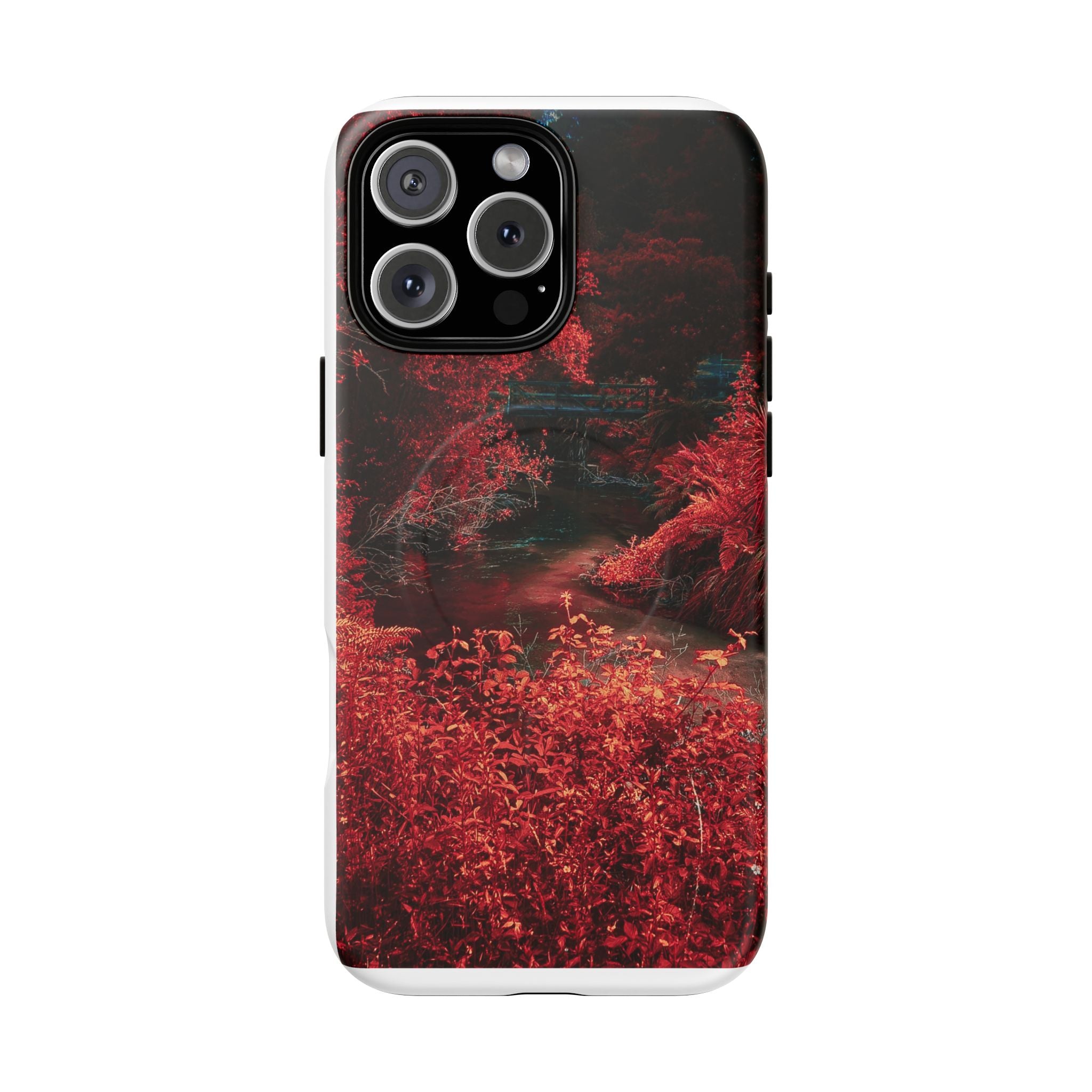 MagSafe Tough Case — Red Forest Abstract Magnetic Phone Cover