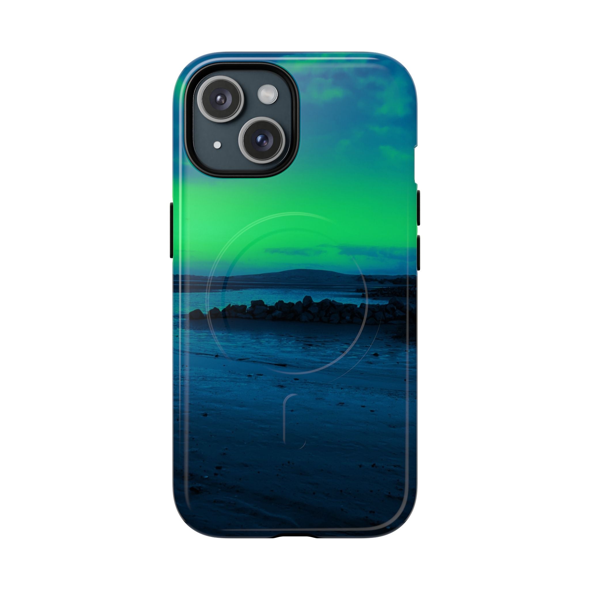Green New Zealand Sunset Magnetic Phone Case