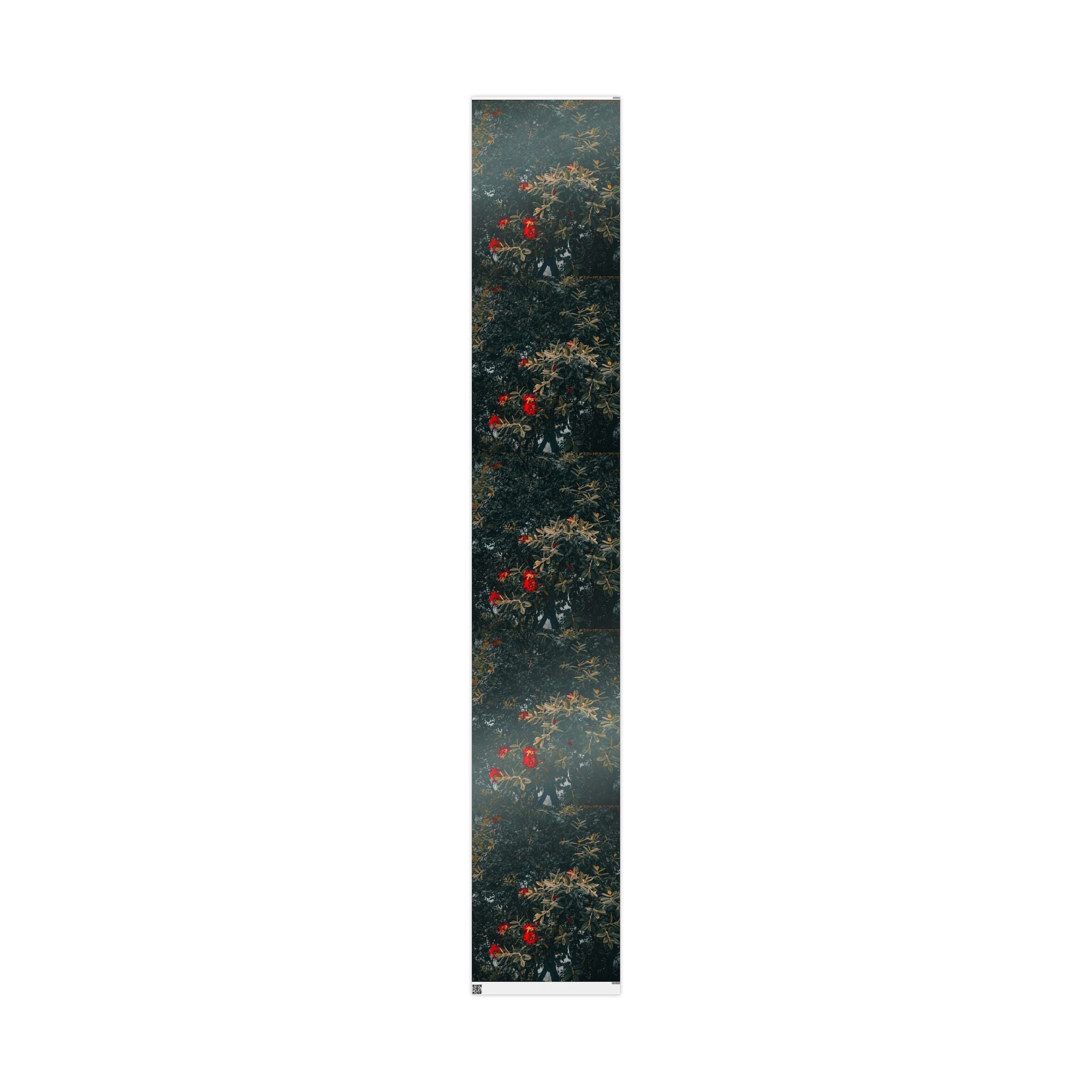 Wrapping Paper — Dark Floral Pōhutukawa Pattern Gift Wrap