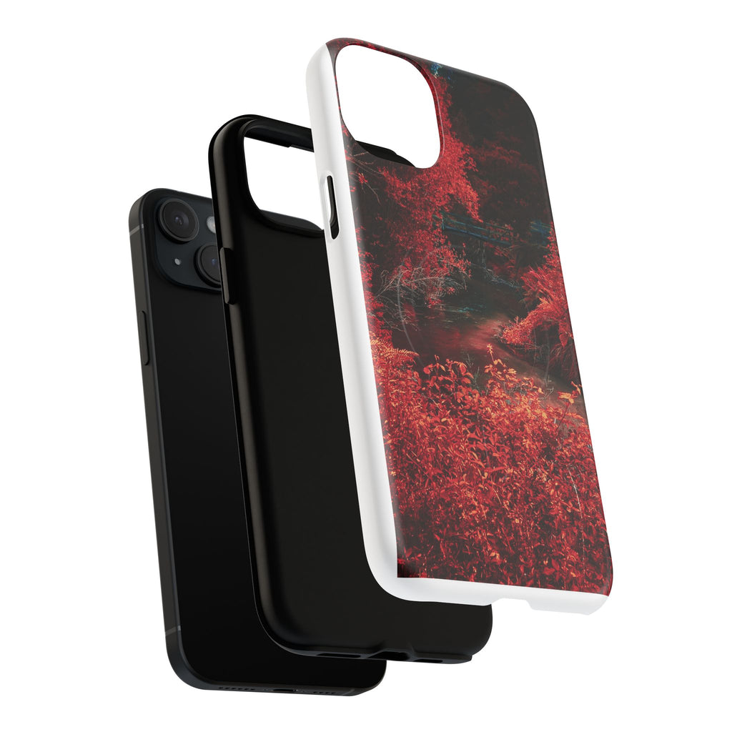 MagSafe Tough Case — Red Forest Abstract Magnetic Phone Cover