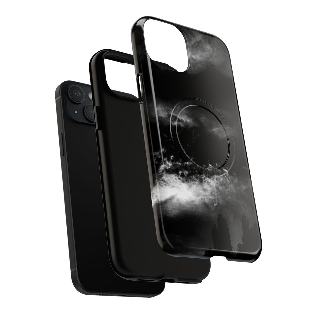 MagSafe Phone Case — Black Storm Cloud Design