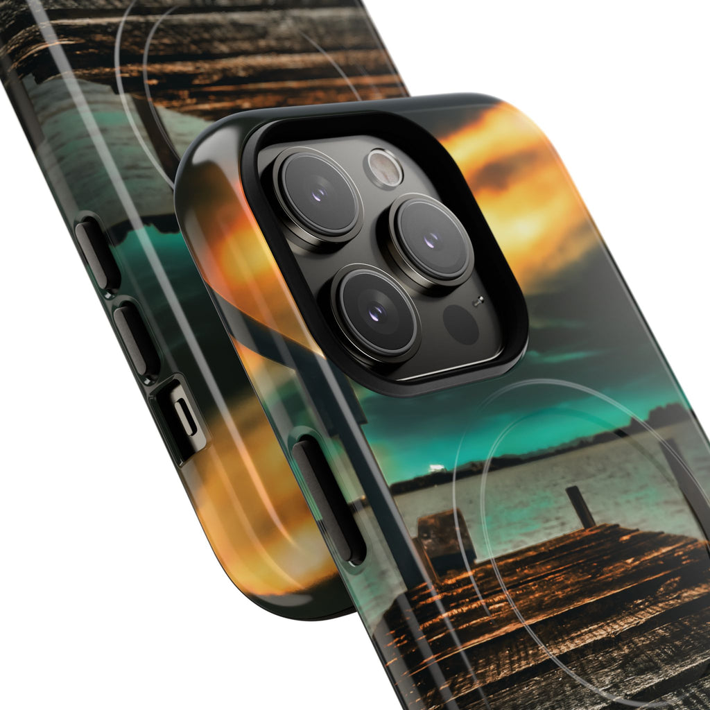 Tough Magnetic Case — 'Te Toro New Zealand Wharf' Magnetic Phone Cover