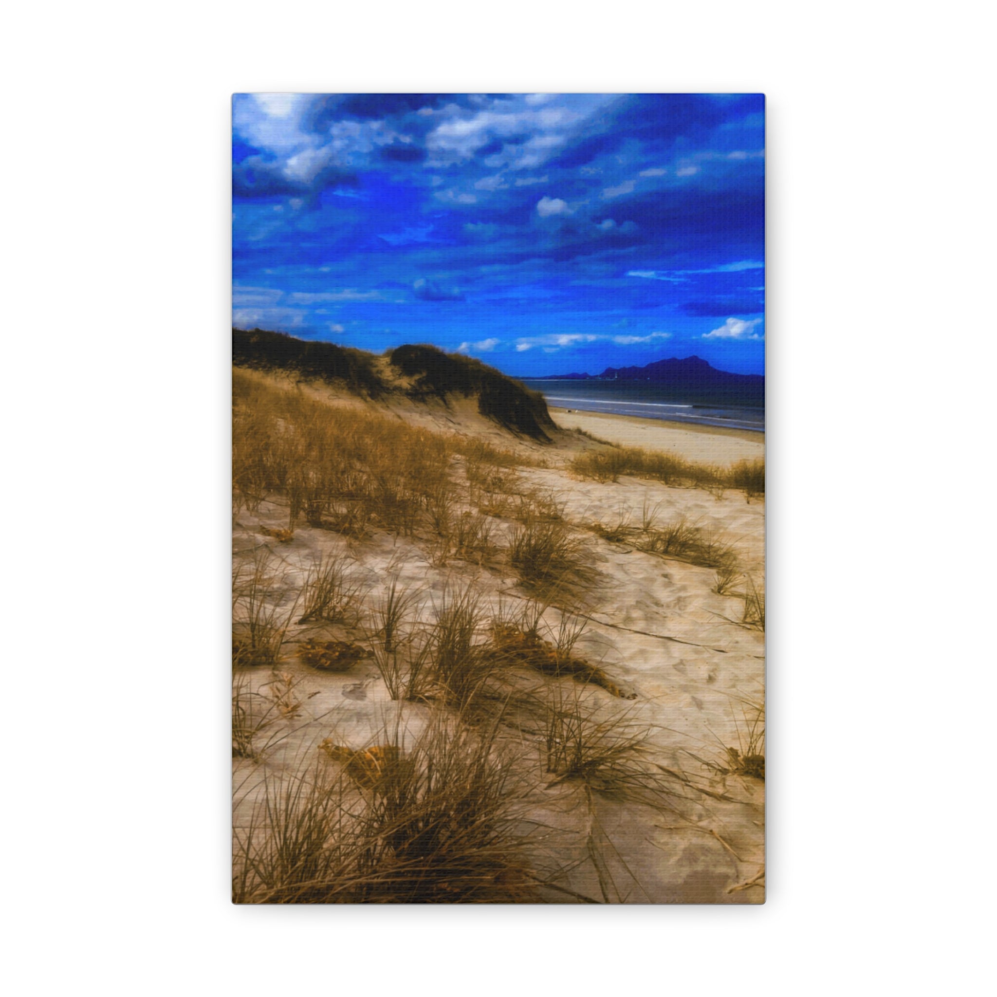 Beach Dunes Canvas Wall Art — Coastal Landscape Canvas Print