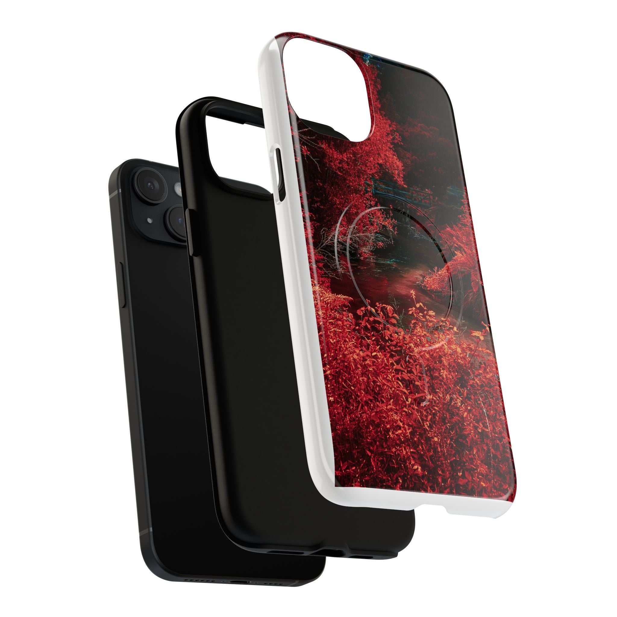 MagSafe Tough Case — Red Forest Abstract Magnetic Phone Cover
