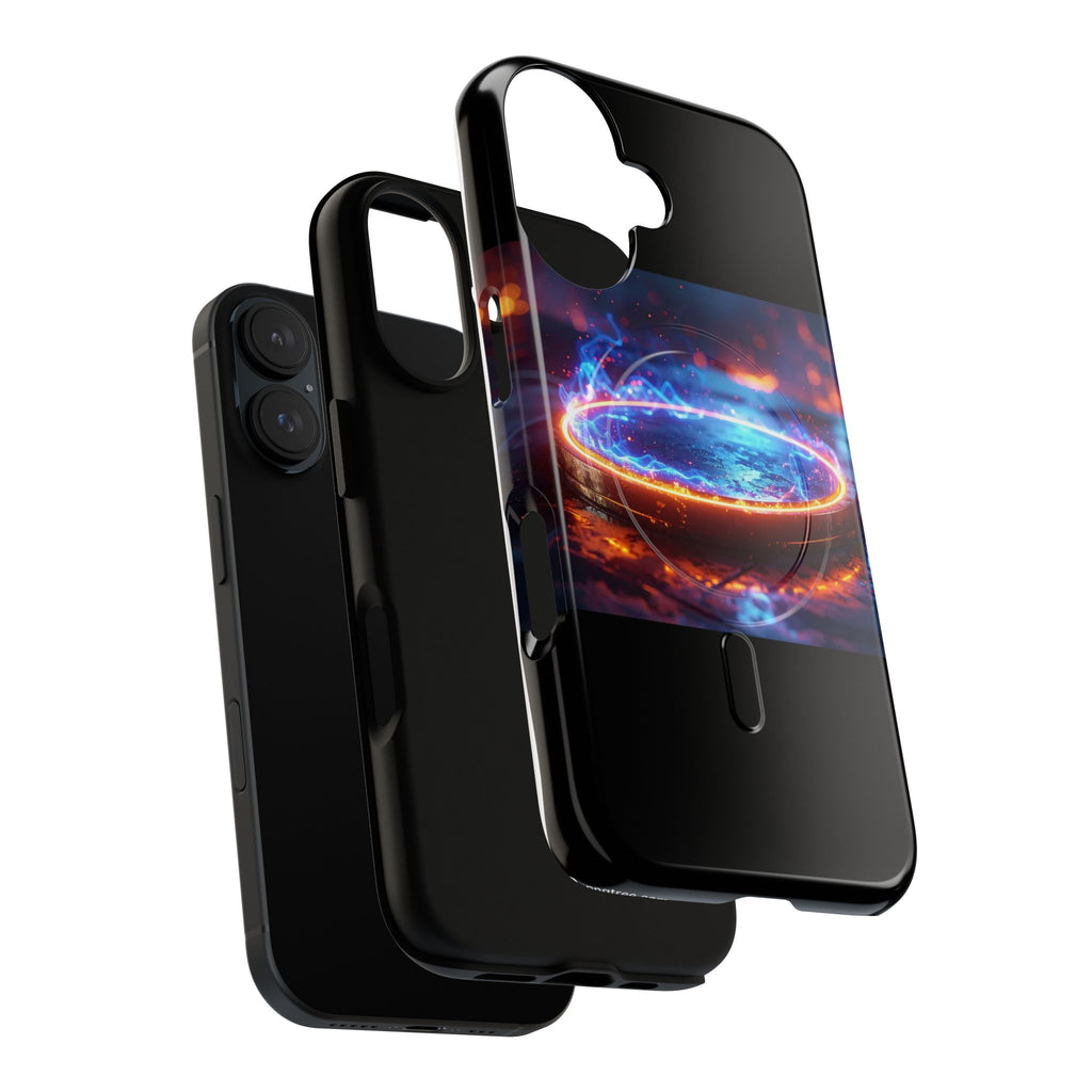 Phone Case - Magnetic Tough Case with Fiery Energy Portal Design