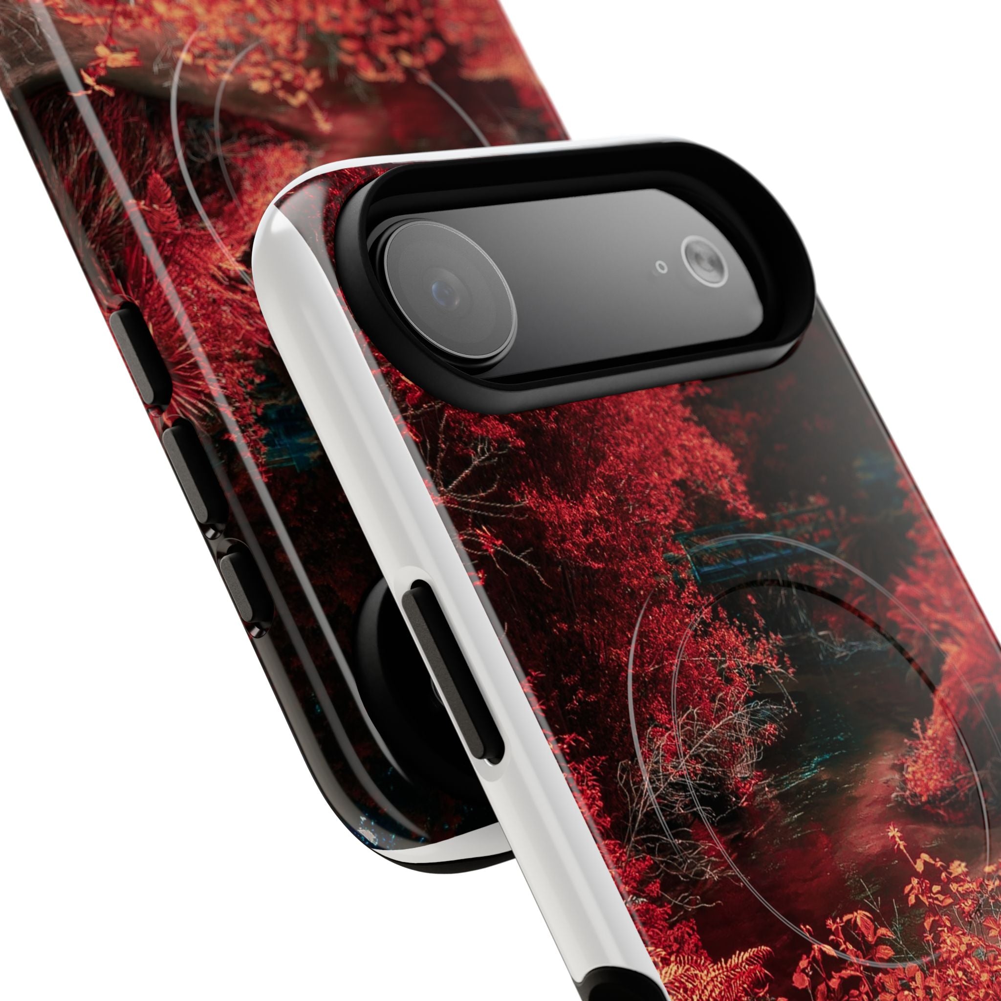 MagSafe Tough Case — Red Forest Abstract Magnetic Phone Cover