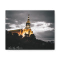 Illuminated Temple Nightscape Canvas