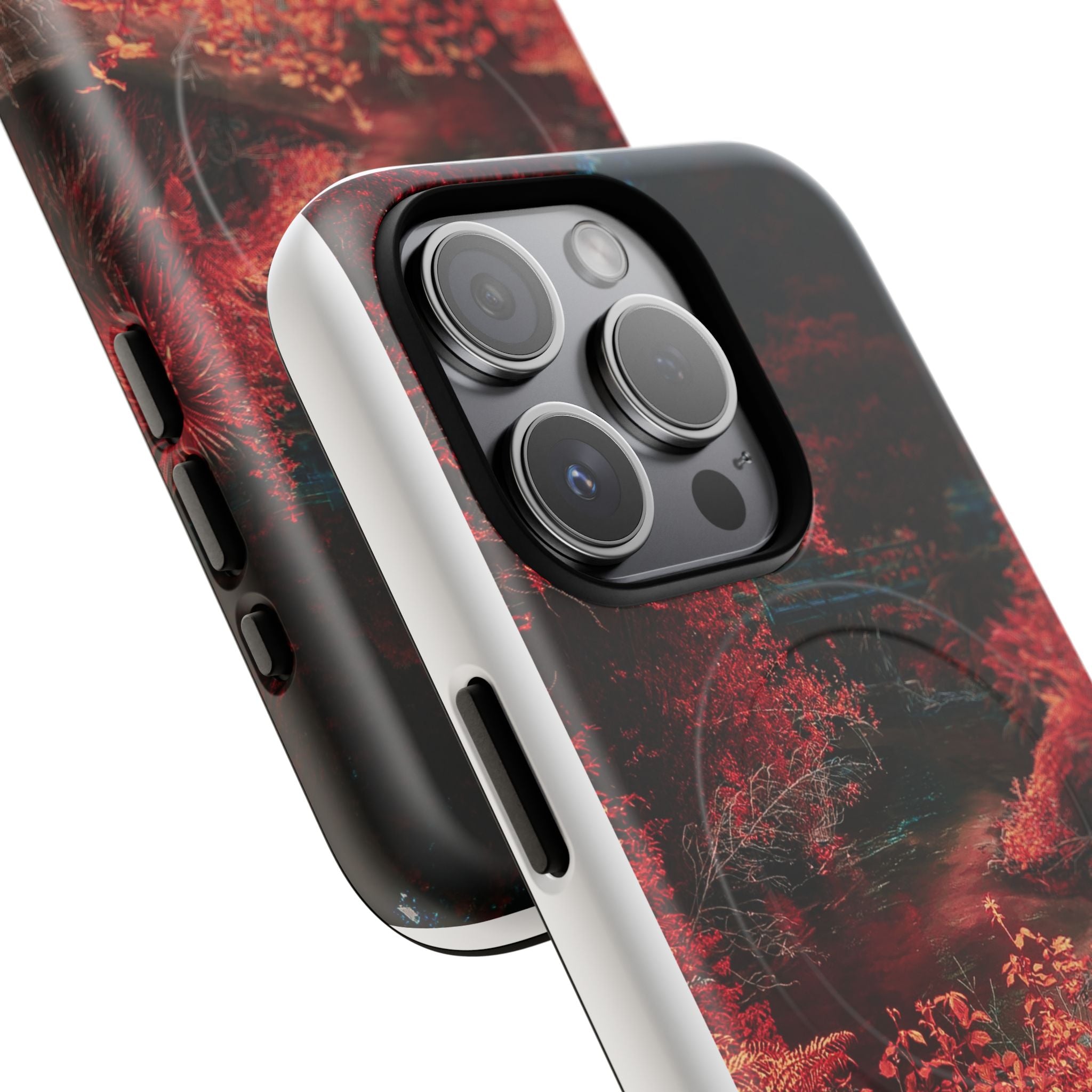 MagSafe Tough Case — Red Forest Abstract Magnetic Phone Cover