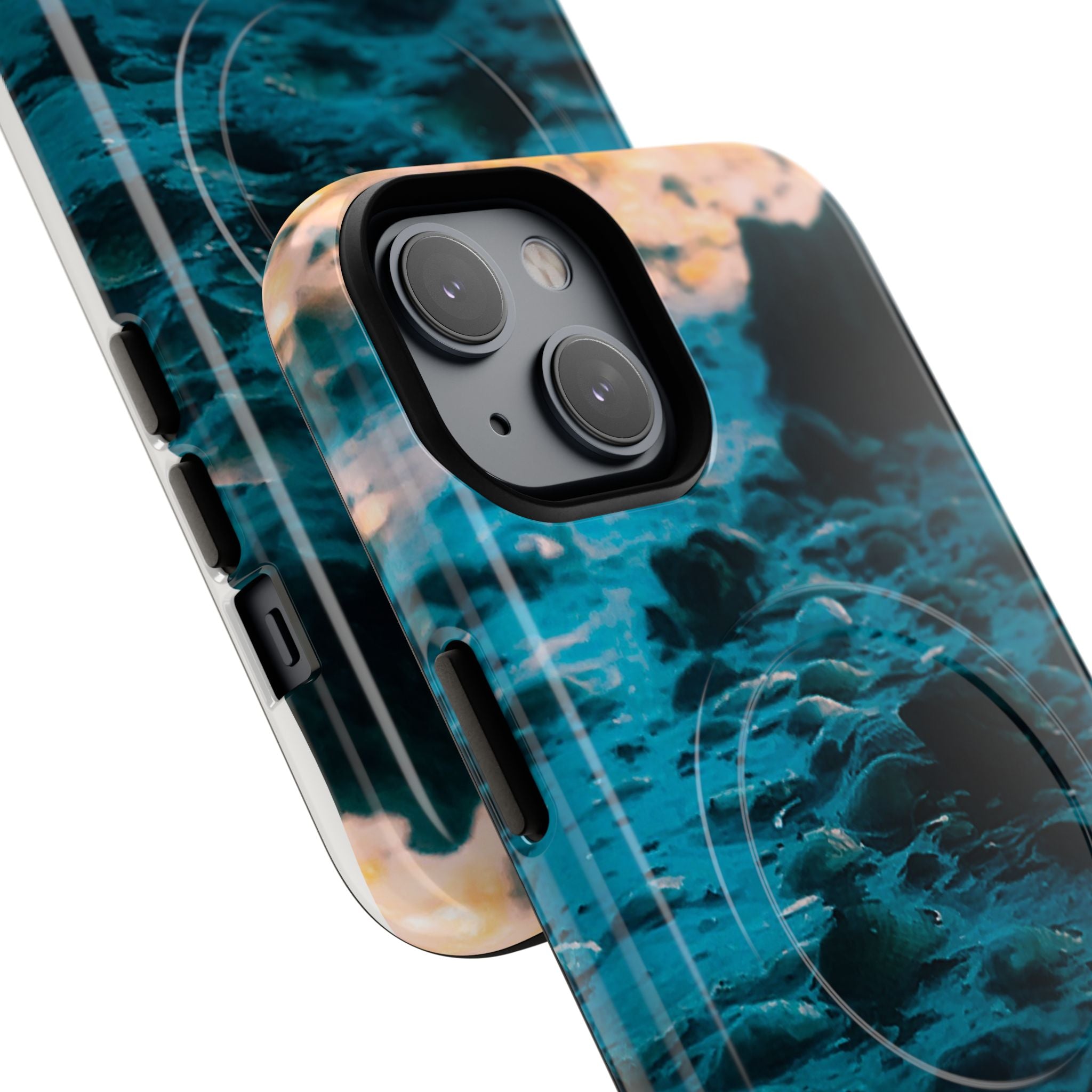 Ocean Waves Tough Magnetic Phone Case — Protective MagSafe-Compatible Sea Print