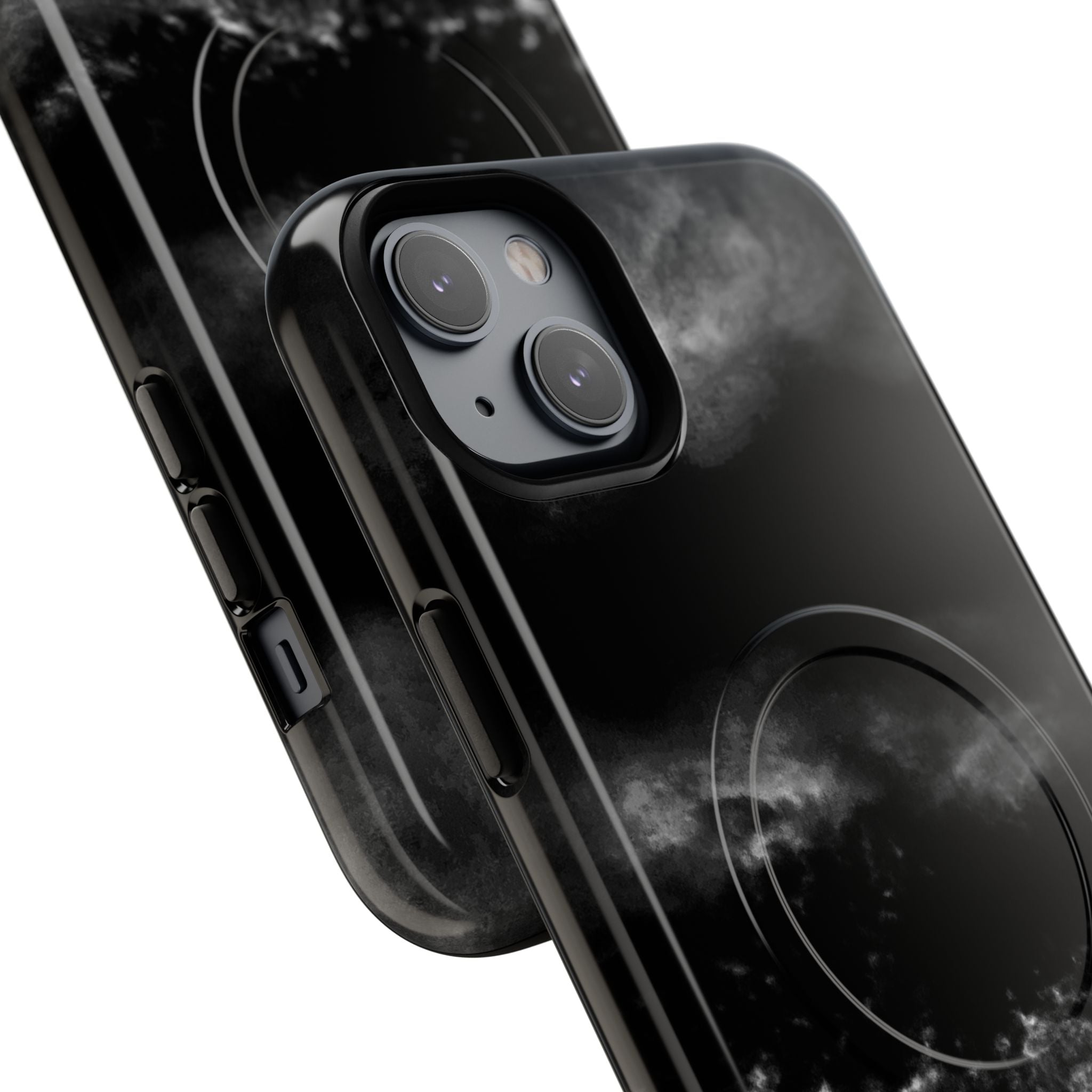 MagSafe Phone Case — Black Storm Cloud Design