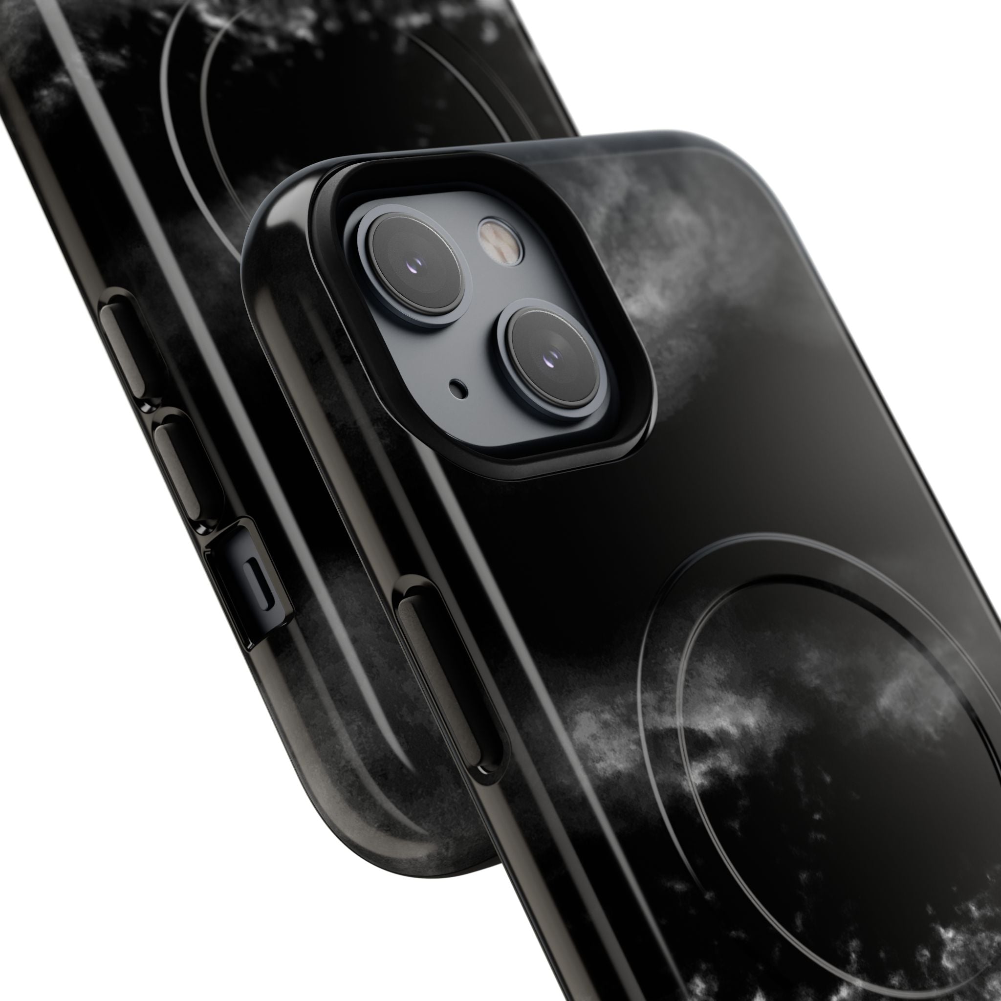 MagSafe Phone Case — Black Storm Cloud Design