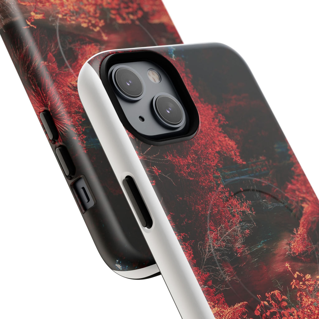 MagSafe Tough Case — Red Forest Abstract Magnetic Phone Cover