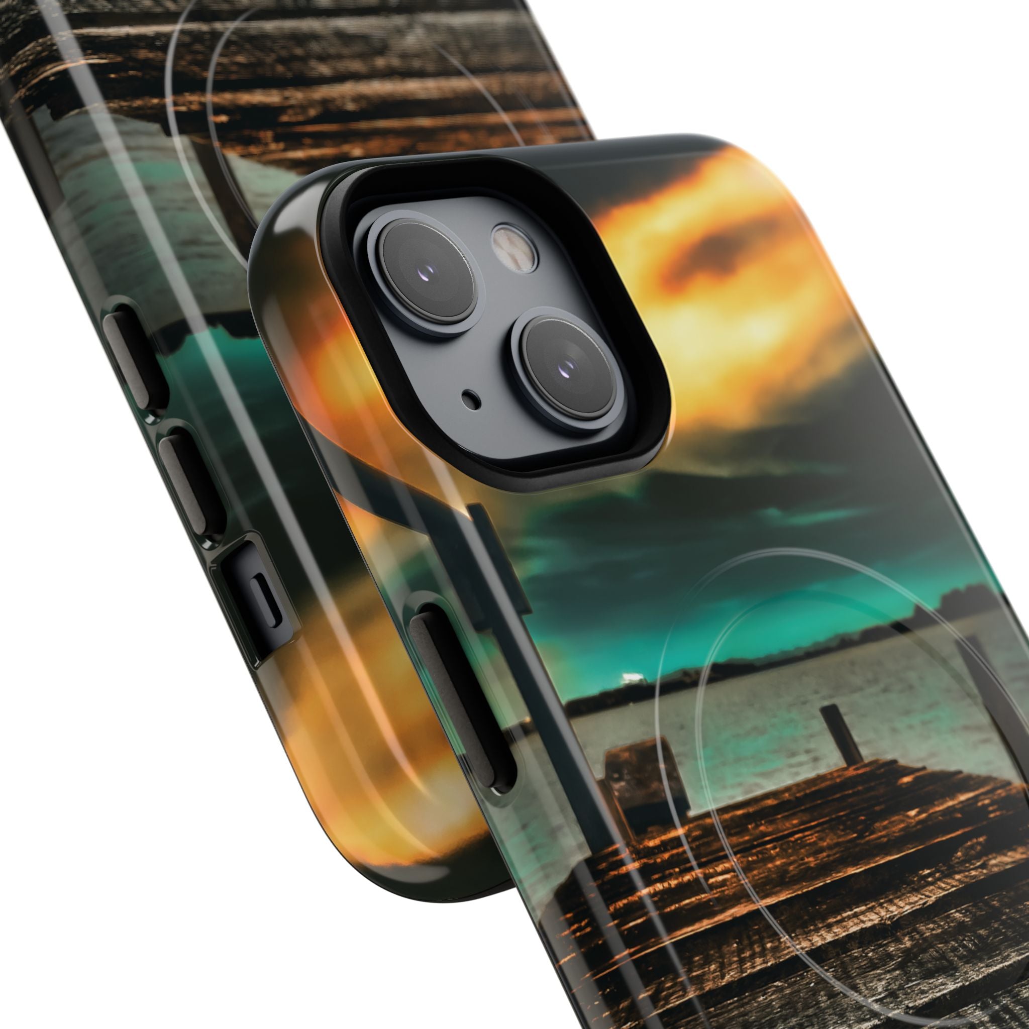 Tough Magnetic Case — 'Te Toro New Zealand Wharf' Magnetic Phone Cover