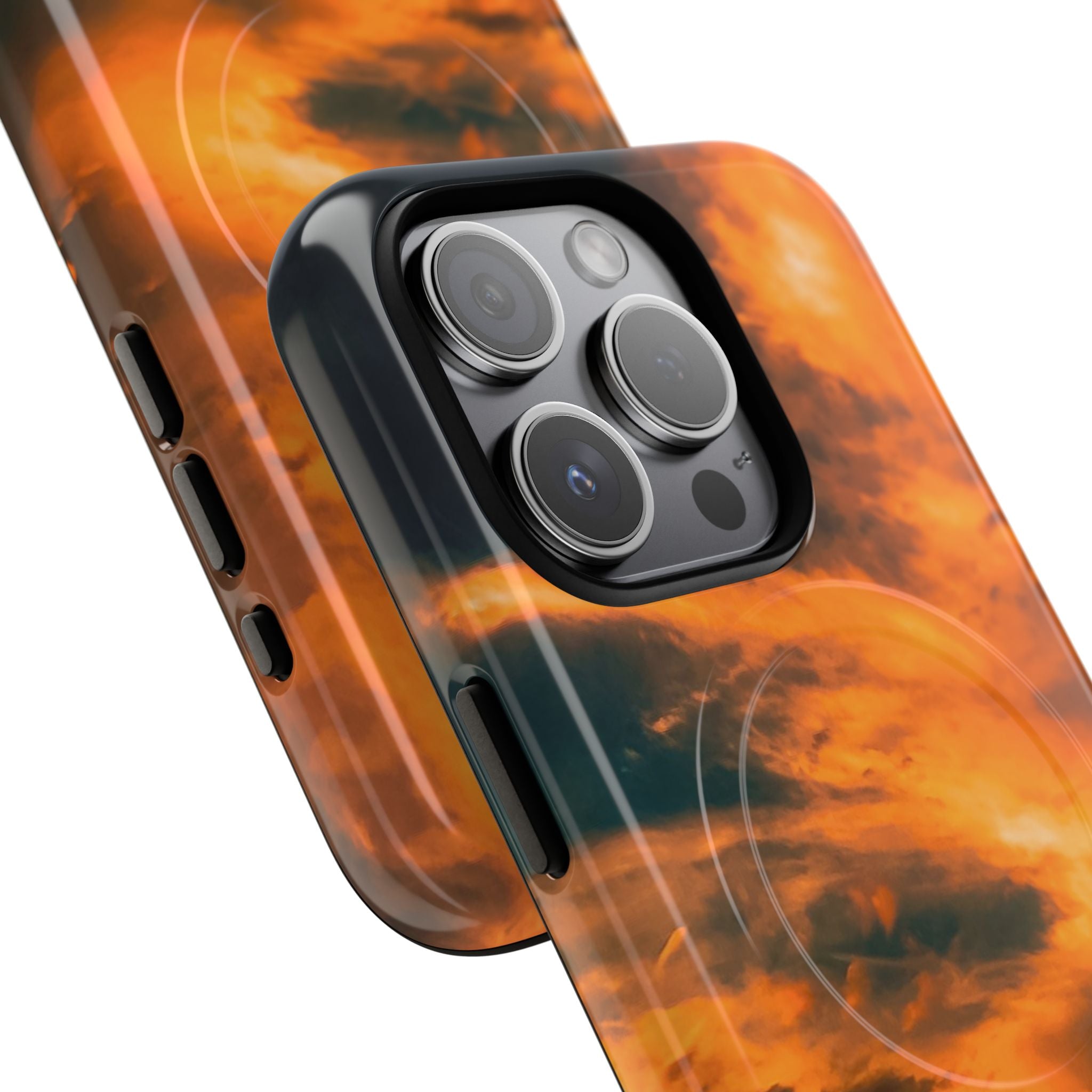 New Zealand Angel Clouds Golden Magnetic Phone Case