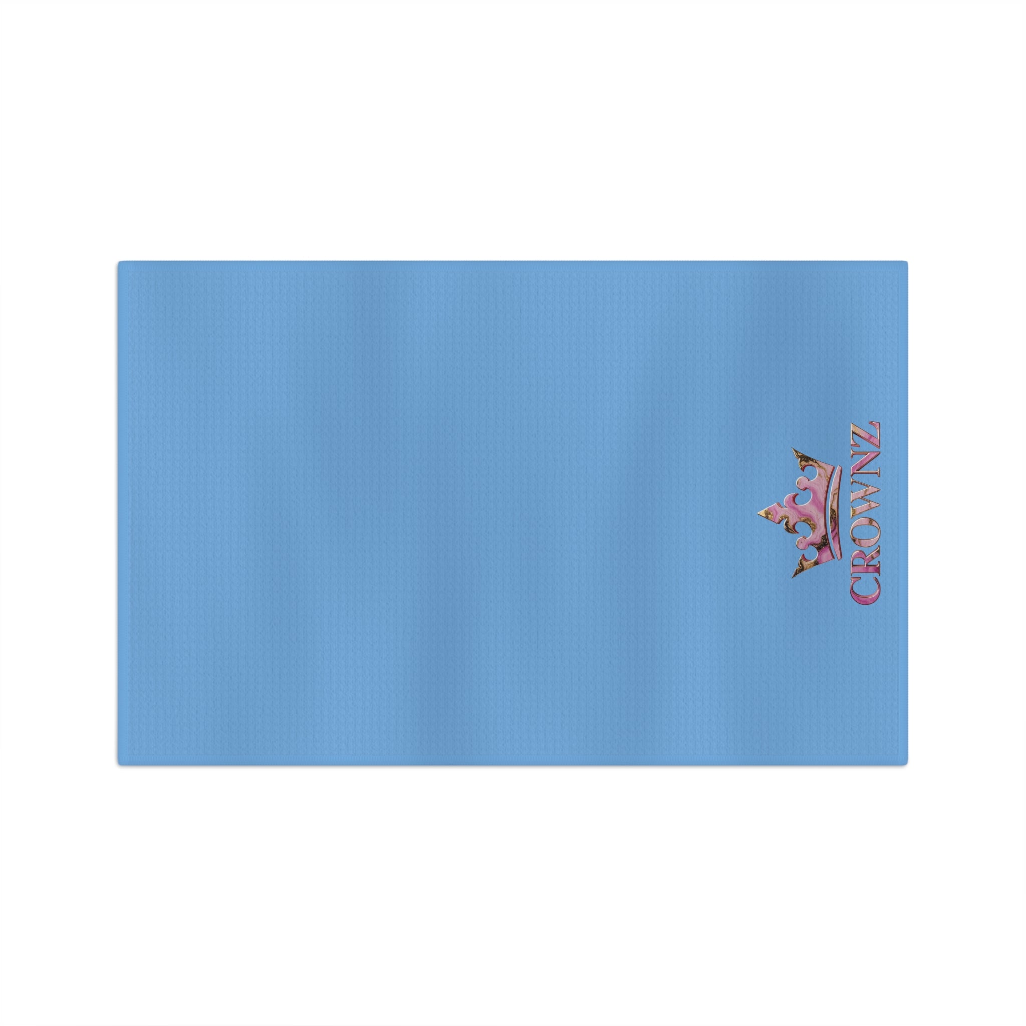 Microfiber Tea Towel — Blue Crown Design (CROWNZ)