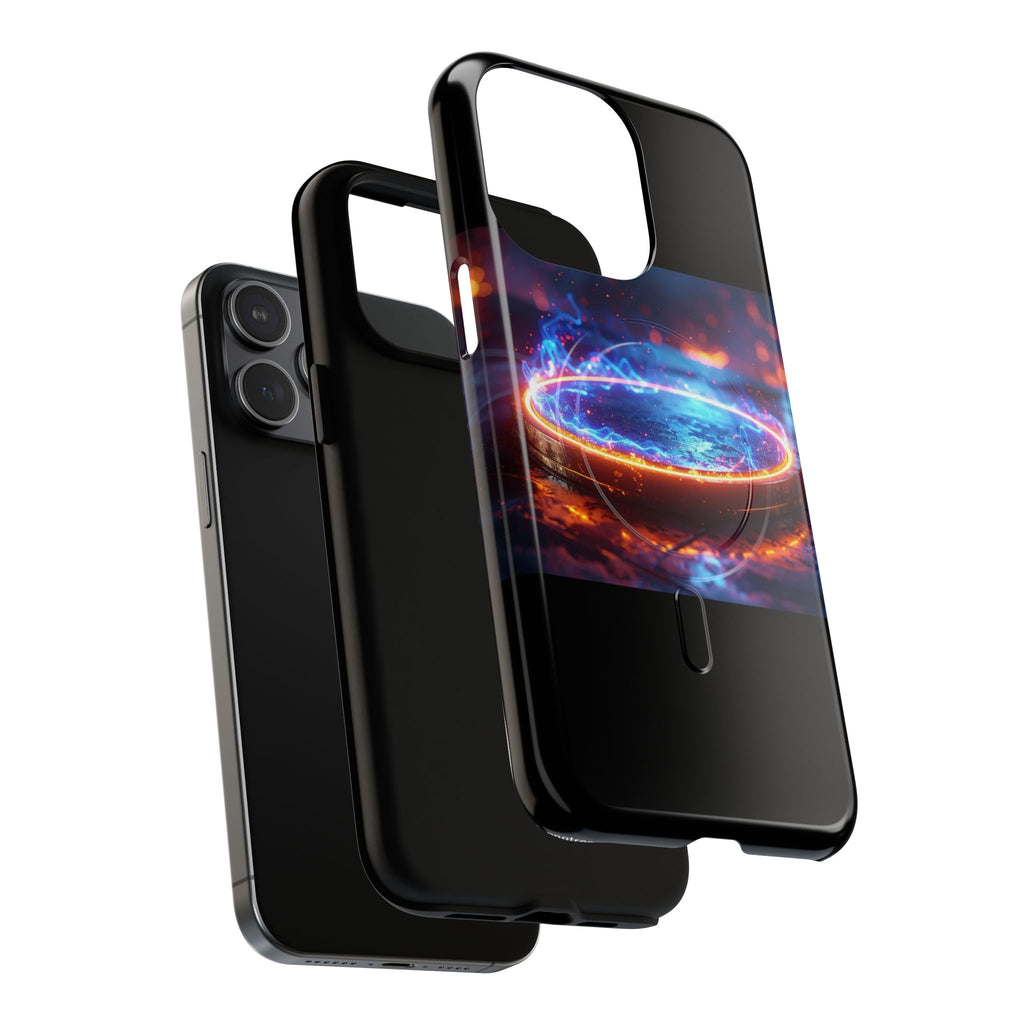 Phone Case - Magnetic Tough Case with Fiery Energy Portal Design