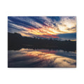Sunset Lake Reflection Matte Canvas Wall Art — Stretched 1.25"